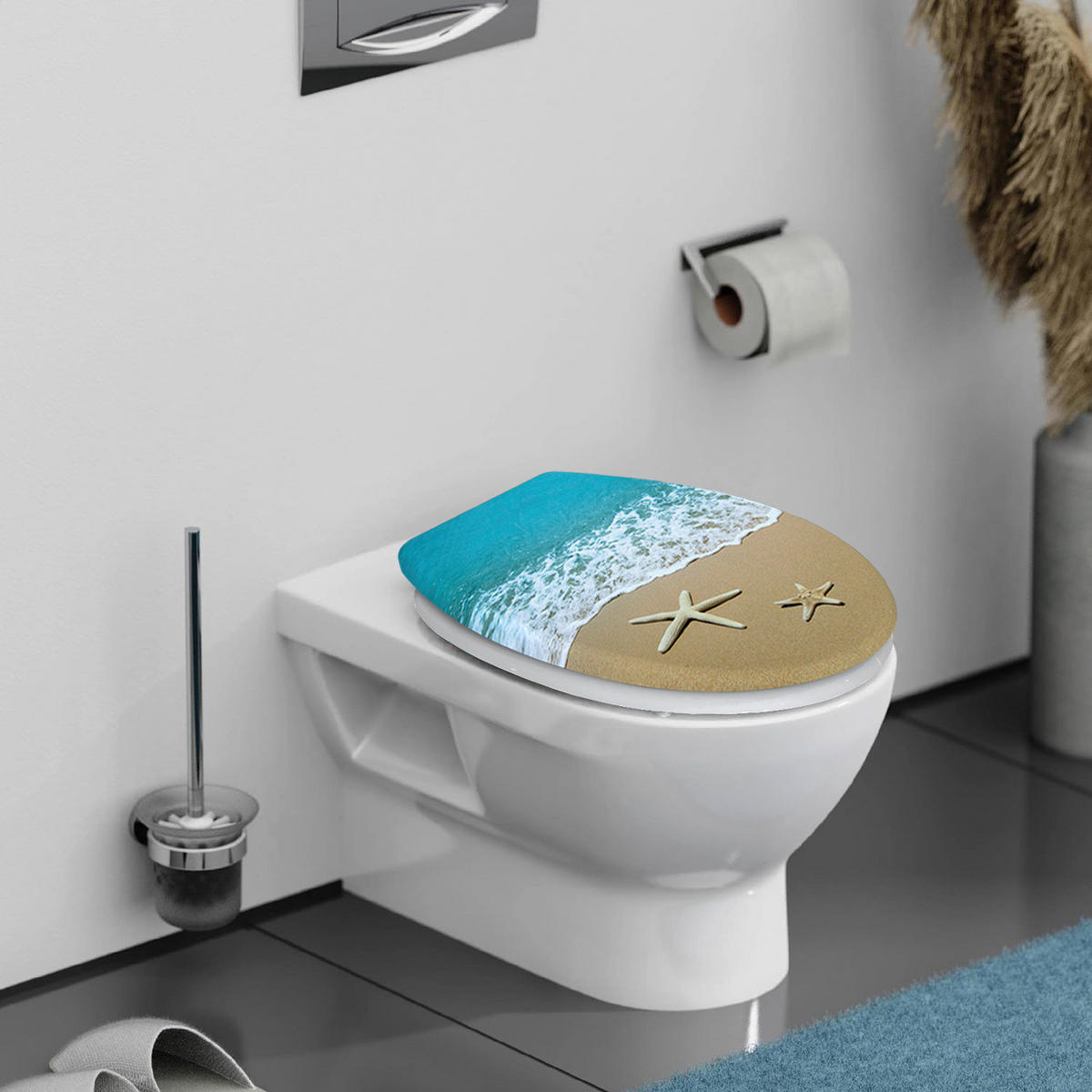 WC-Sitz bunt Duroplast WC-Sitz_Seestern Duroplast - bunt