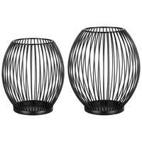 HI Kerzenhalter schwarz Metall Kerzenhalter_2erSet - schwarz - HI