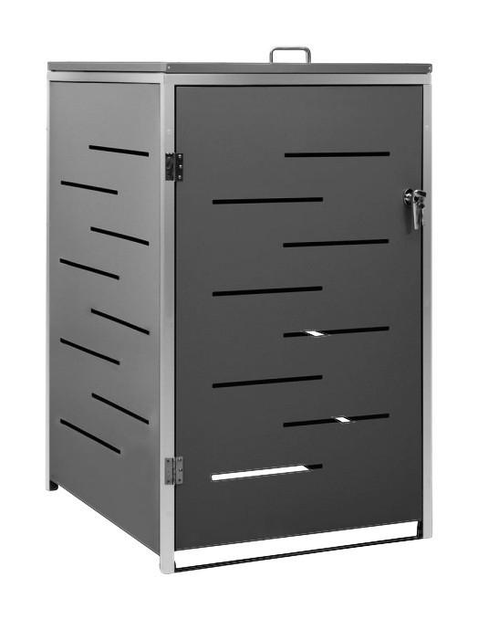 VidaXL Mülltonnenbox anthrazit B/H/T: ca. 69x112,5x77,5 cm Mülltonnenbox - anthrazit (69,00/112,50/77,50cm) - VidaXL