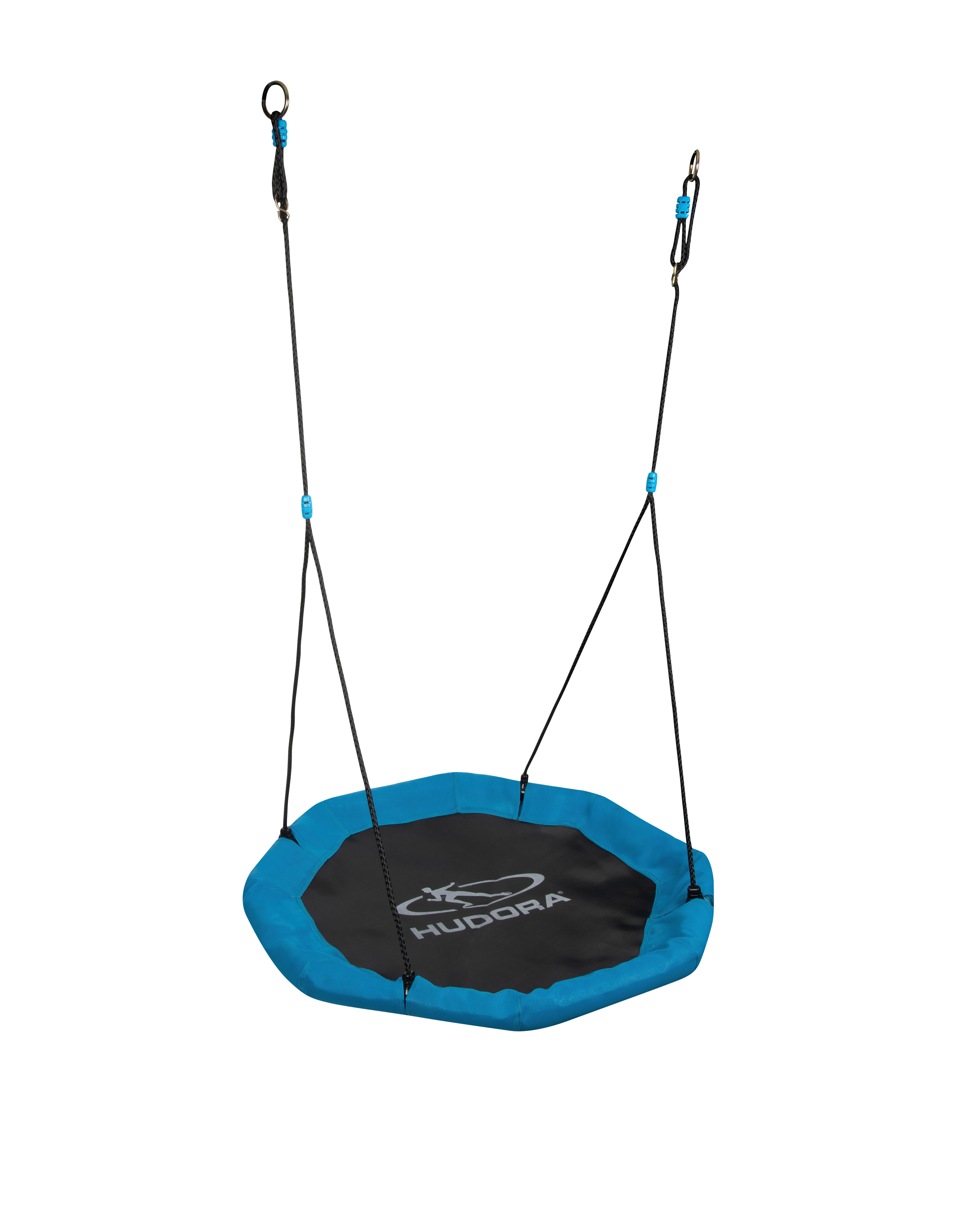 Hudora Nestschaukel Octagon 110 blau B/H/L: ca. 110x10x110 cm Octagon 110 - blau/schwarz (110,00/110,00/10,00cm) - Hudora