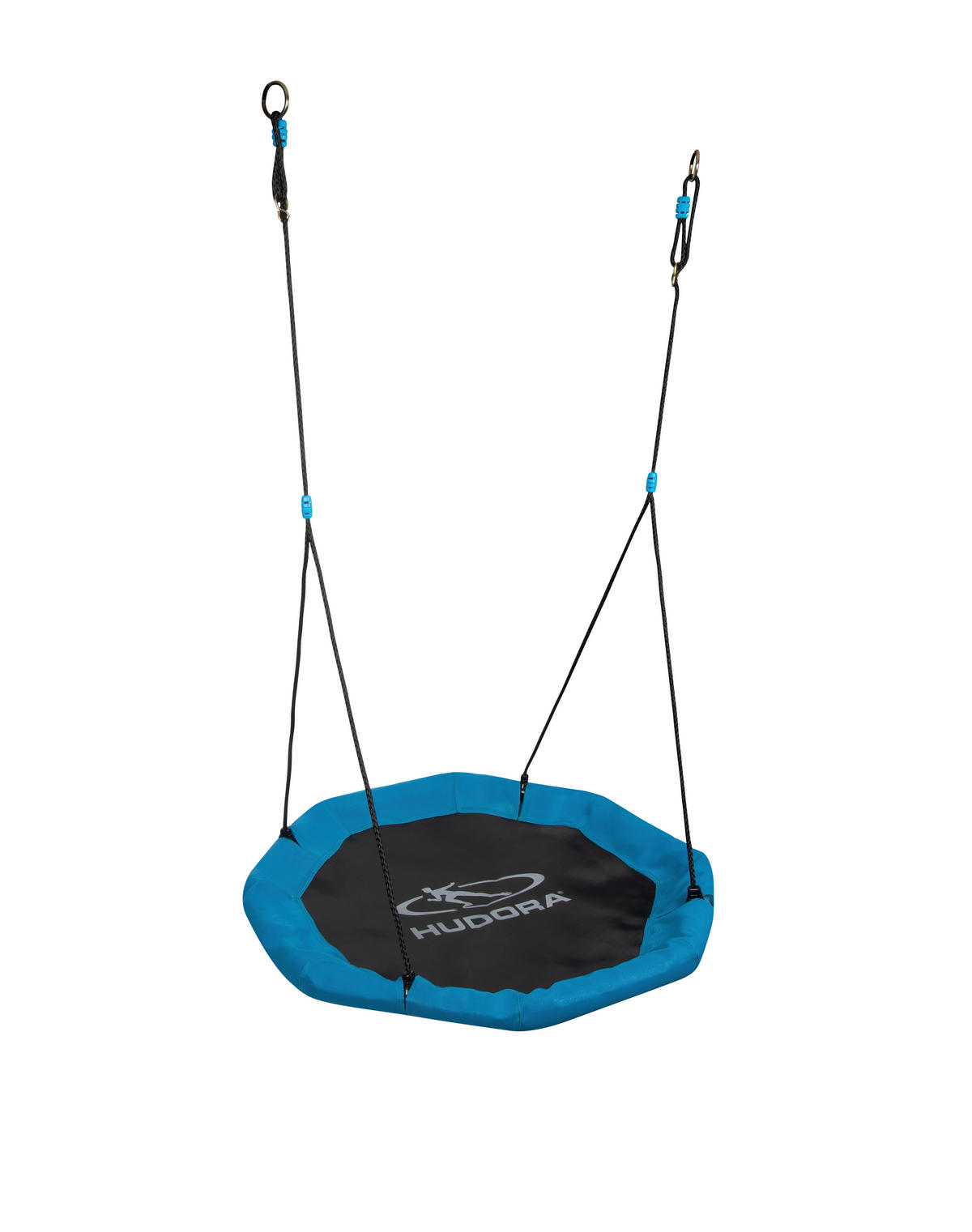 Hudora Nestschaukel Octagon 110 blau B/H/L: ca. 110x10x110 cm Octagon 110 - blau/schwarz (110,00/110,00/10,00cm) - Hudora