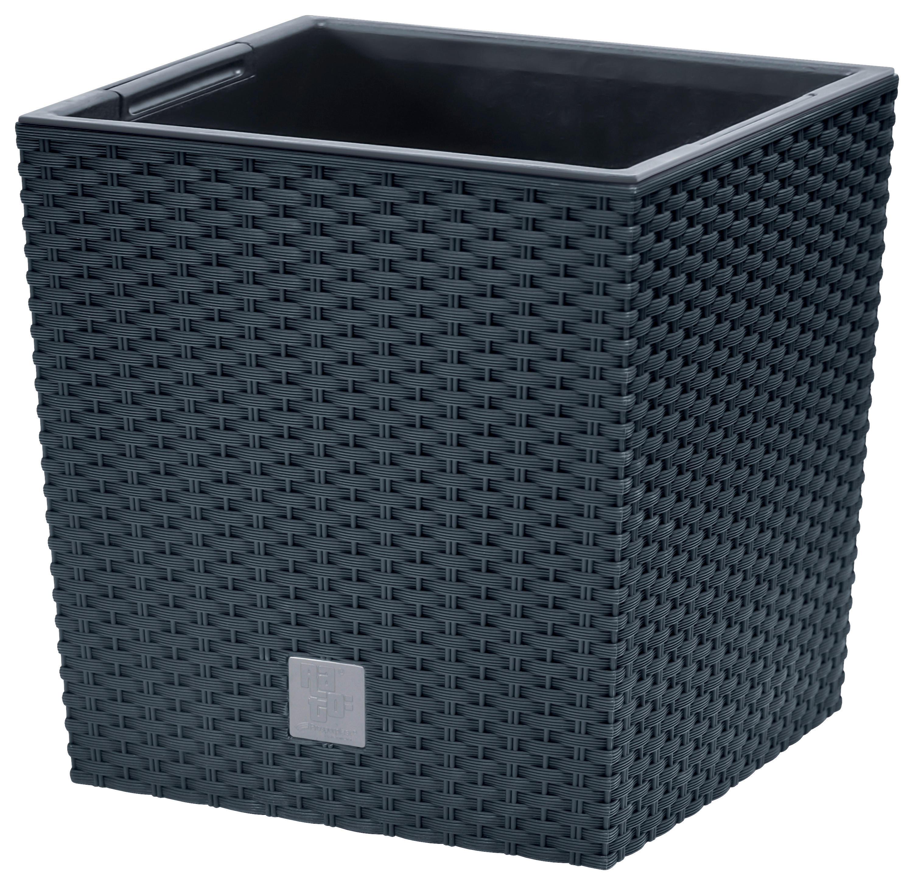 Prosperplast Blumentopf RATO LOW anthrazit Kunststoff B/H/L: ca. 40x41x40 cm RATO LOW - anthrazit (40,00/40,00/41,00cm) - Prosperplast