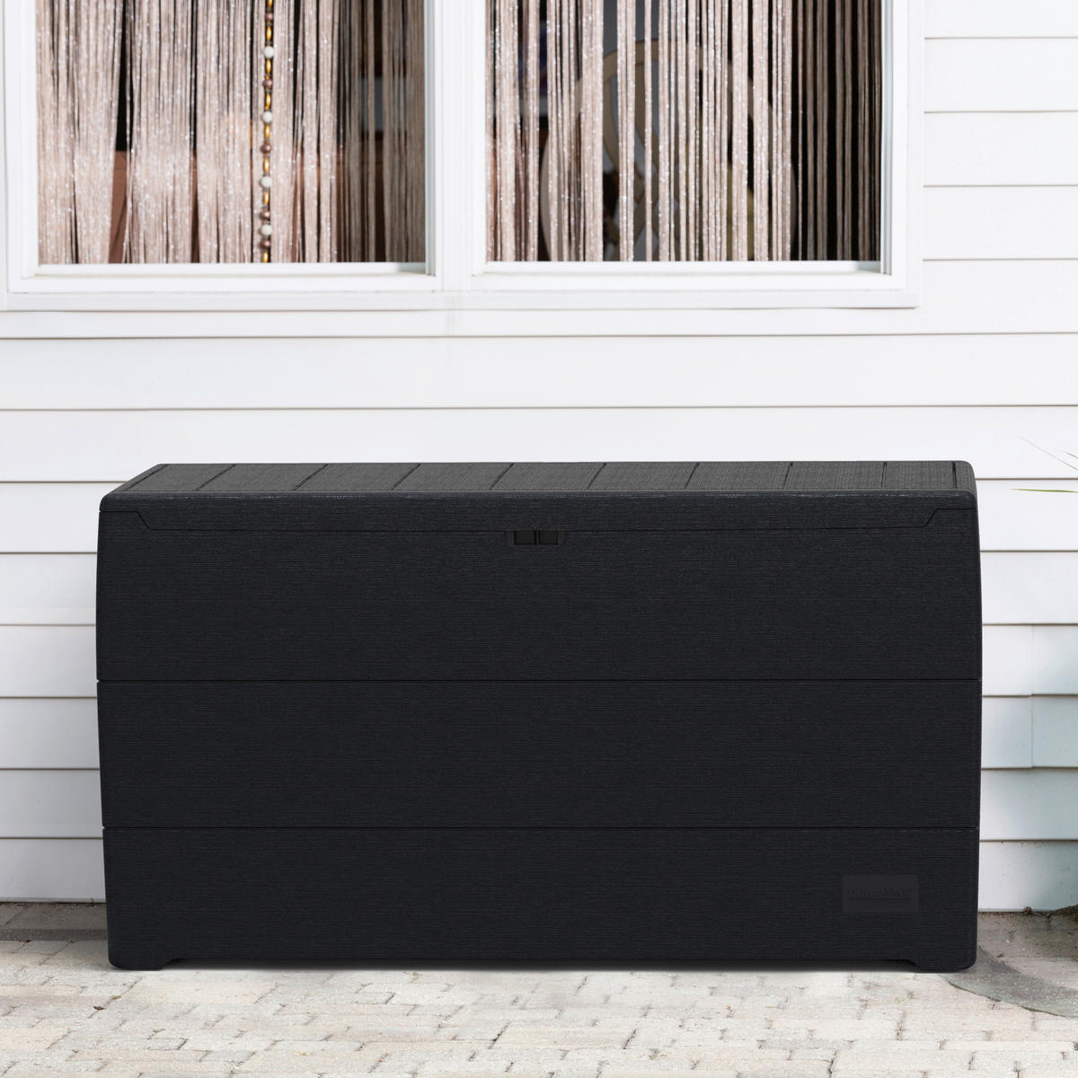 VCM Aufbewahrungsbox Durabox grau Kunststoff B/H/L: ca. 117x56x45 cm Durabox - grau (45,00/117,00/56,00cm) - VCM