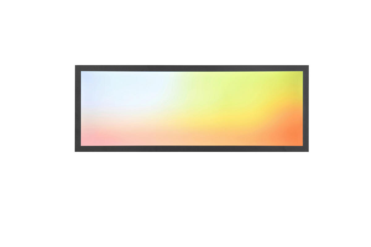 Reality LED-Deckenleuchte Beta R67668032 schwarz Metall B/H/T: ca. 80x5x29,5 cm 1 Brennstellen Beta - schwarz (80,00/5,00/29,50cm) - Reality