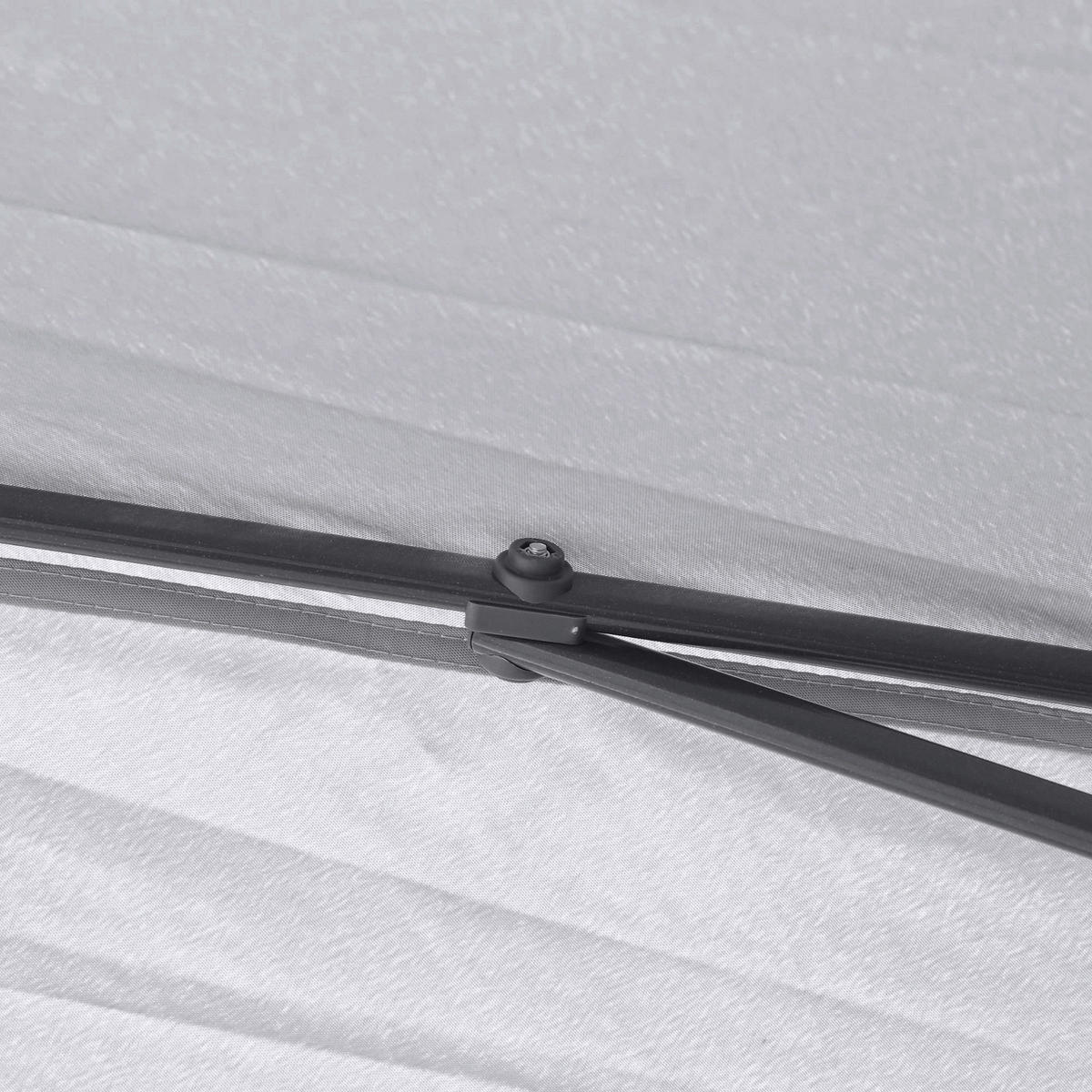 Outsunny Pavillon grau Metall B/H/L: ca. 330x288x330 cm Pavillon - grau (330,00/330,00/288,00cm) - Outsunny