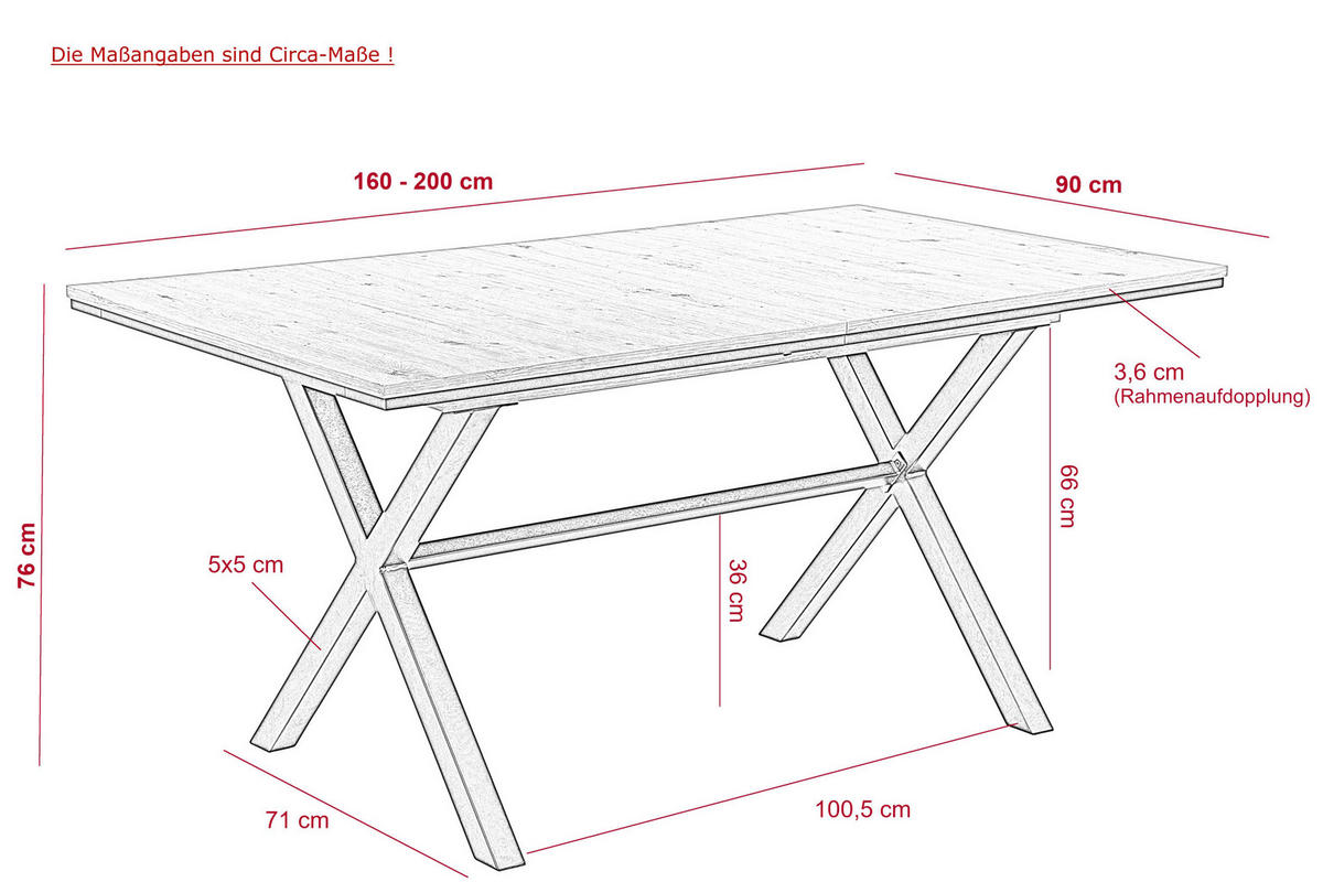 Essgruppe Karina Eiche anthrazit Microfaser B/H/T: ca. 200x76x90 cm Karina - Eiche/anthrazit (200,00/76,00/90,00cm) - Hela