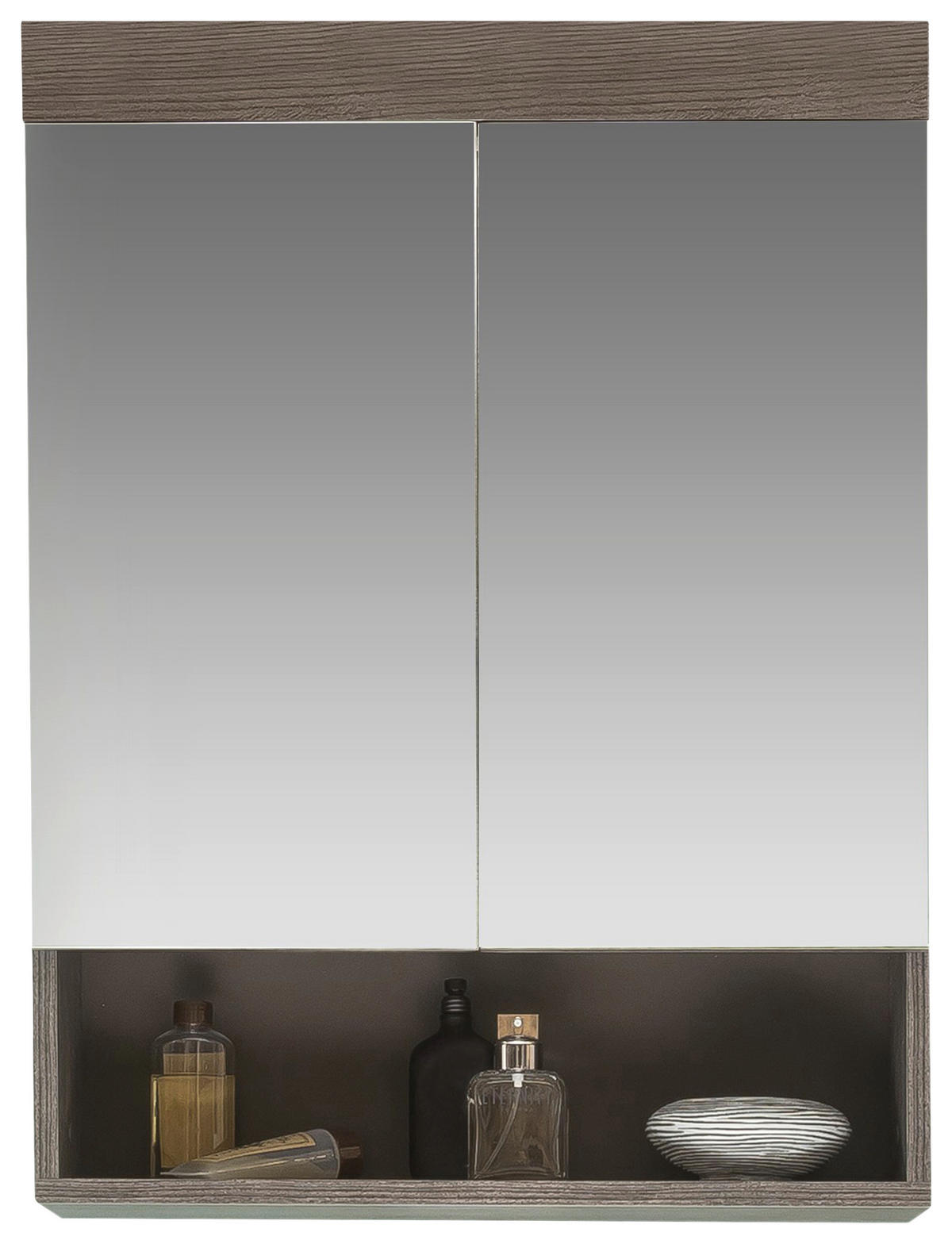 Spiegelschrank Runner Rauchsilber Nachbildung B/H/T: ca. 58x75x18 cm Runner - (58,00/75,00/18,00cm)