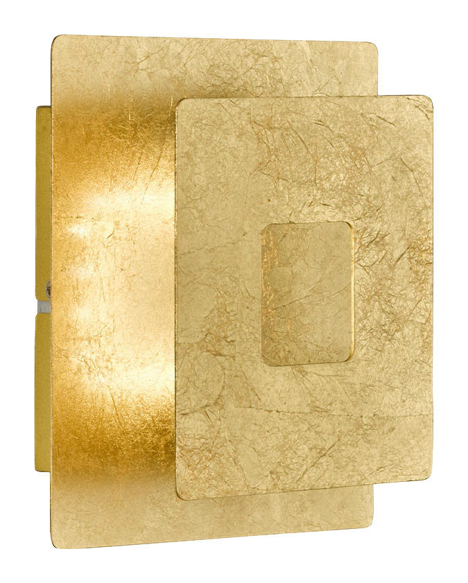 Wofi Leuchten Wandleuchte Ennis Wo451801159000 Gold Metall Kunststoff B/h/t: Ca. 18x18x6,5 Cm Wandleuchte Ennis - gold (18,00/18,00/6,50cm)
