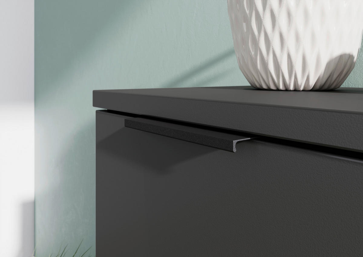 Garderobe 7879-547 B/H/T: ca. 143x200x37 cm 7879-547 - Eiche/Graphit (143,00/200,00/37,00cm) - Germania