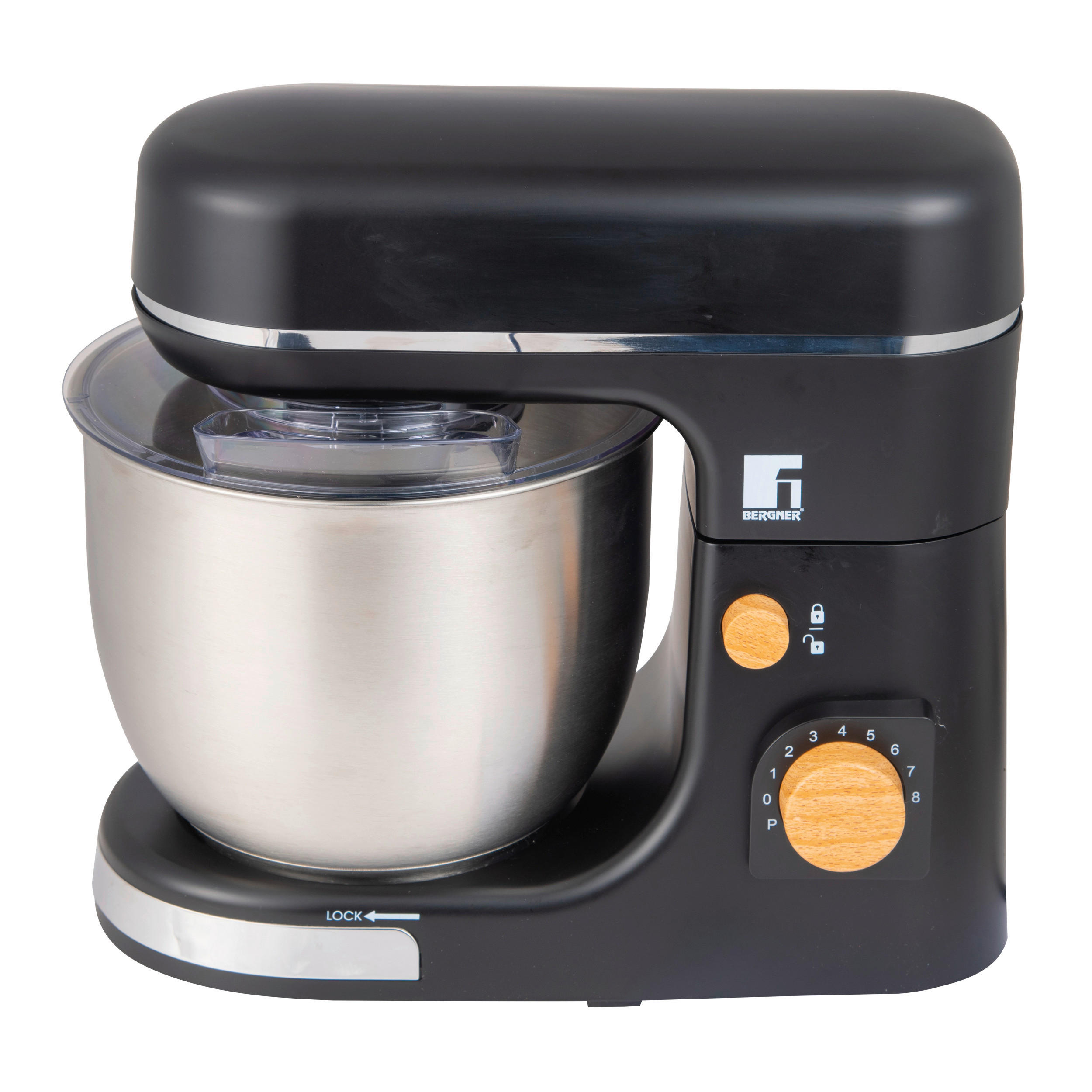 BERGNER Standmixer silber schwarz Edelstahl B/H/L: ca. 23x33,7x38 cm BAKING LOVERS - schwarz/silber (38,00/23,00/33,70cm) - BERGNER