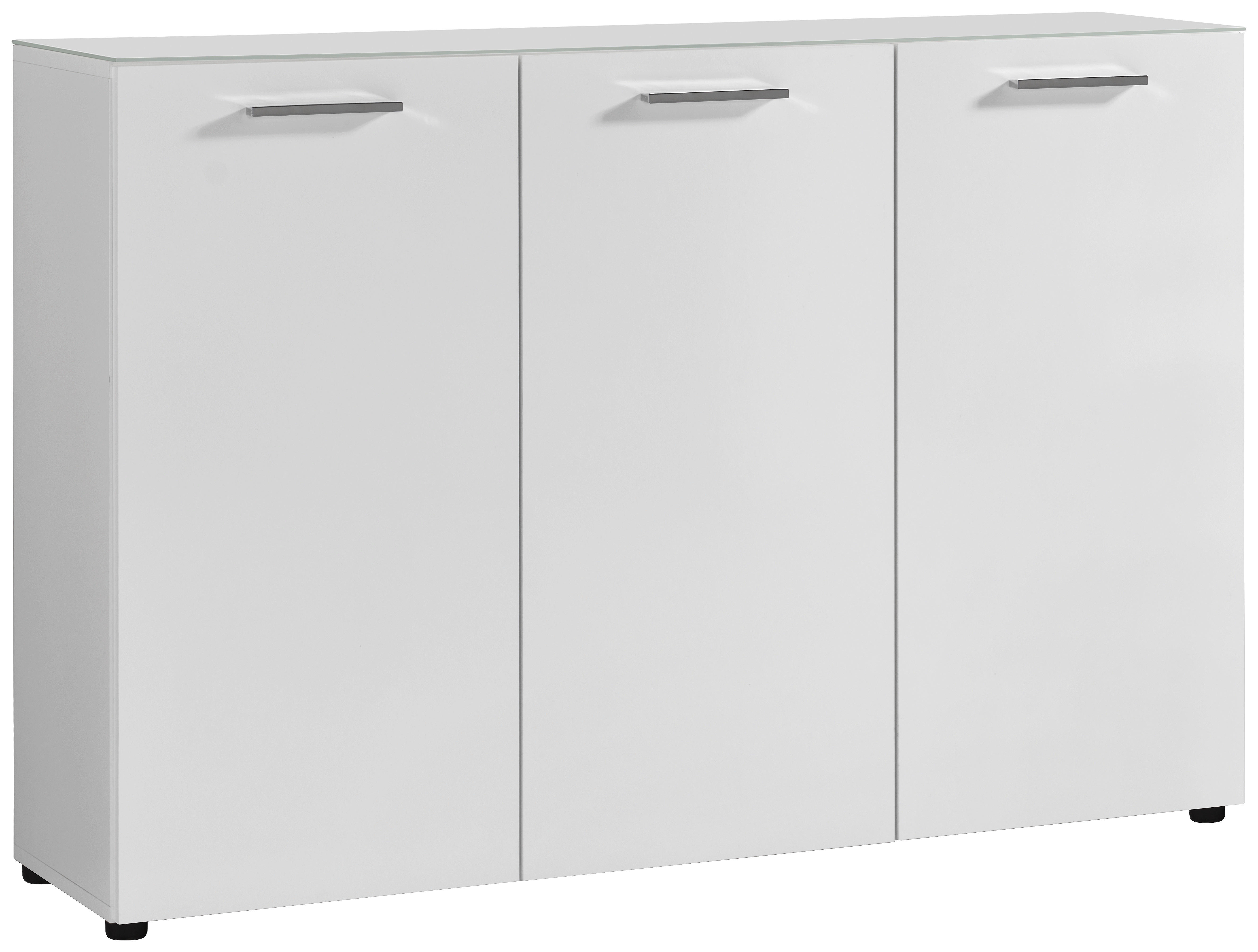 Kommode Rio weiß weiß glänzend B/H/T: ca. 120x83x35 cm Rio - weiß (120,00/83,00/35,00cm)