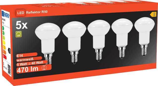 Blulaxa Reflektorlampe 49239 E14 LED-Reflektorlampe_5erPack_E14 - weiß (5,00cm) - Blulaxa