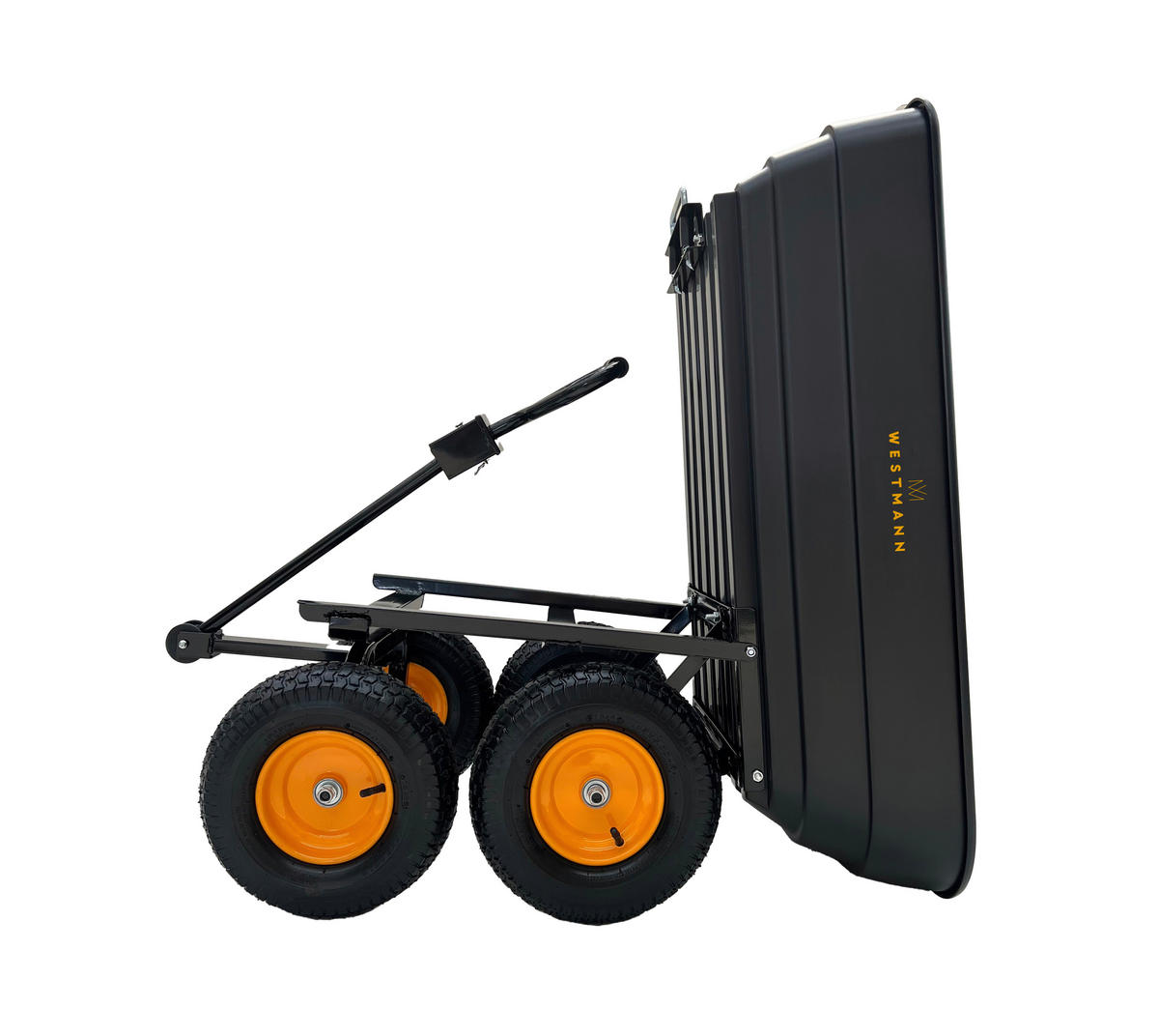 Westmann Schubkarre Prakta schwarz B/H/L: ca. 59,5x105x119 cm Prakta - schwarz (119,00/59,50/105,00cm) - Westmann