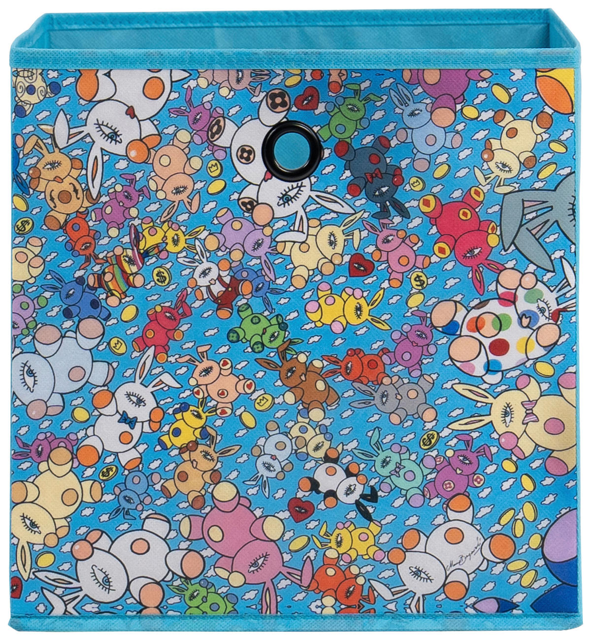 Stoffbox Stoffbox türkis B/H/T: ca. 32x32x32 cm Stoffbox - türkis (32,00/32,00/32,00cm)