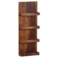 Wandregal rosenholz Holz B/H/T: ca. 30x80x10 cm Wandregal - rosenholz (30,00/80,00/10,00cm) - Wohnling