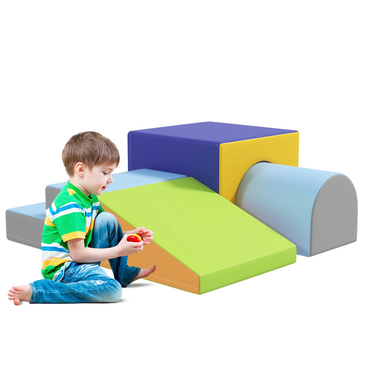 HOMCOM Bausteinset B/H/L: ca. 50x39x150 cm Bausteinset - multicolor (150,00/50,00/39,00cm) - HOMCOM