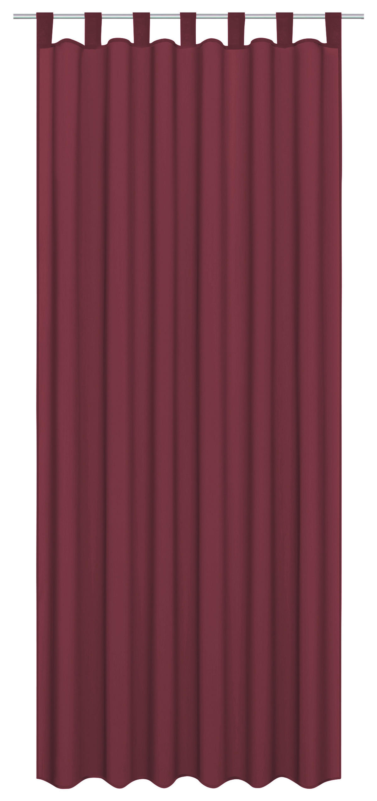 Schlaufenvorhang Look burgund B/L: ca. 140x235 cm Look - burgund (140,00/235,00cm) - Sensation