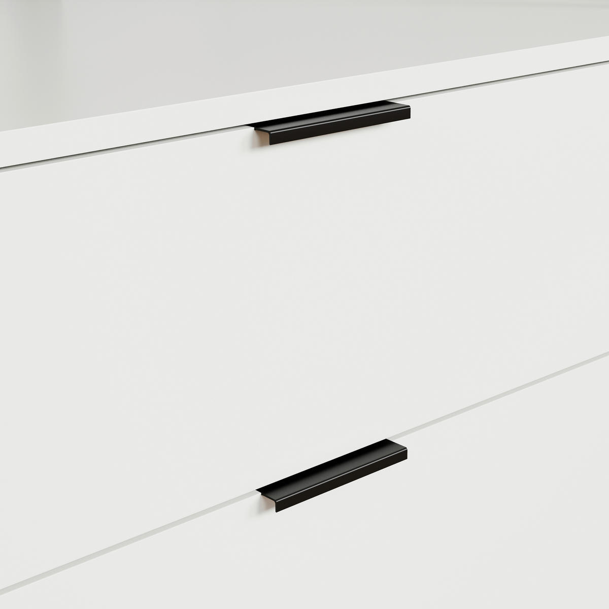 Garderobe Jody weiß matt schwarz B/H/T: ca. 85x190x47 cm Jody - weiß/schwarz (85,00/190,00/47,00cm) - Trendteam
