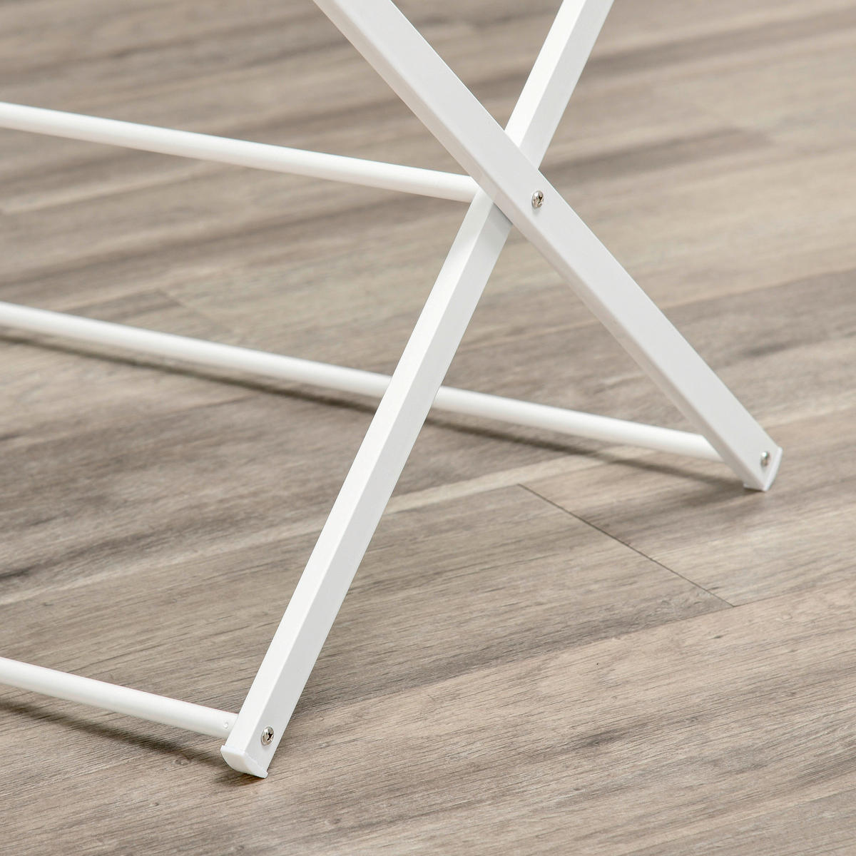 HOMCOM Wäscheständer weiß Kunststoff B/H/L: ca. 35x74x144 cm Wäscheständer - weiß (144,00/35,00/74,00cm) - HOMCOM