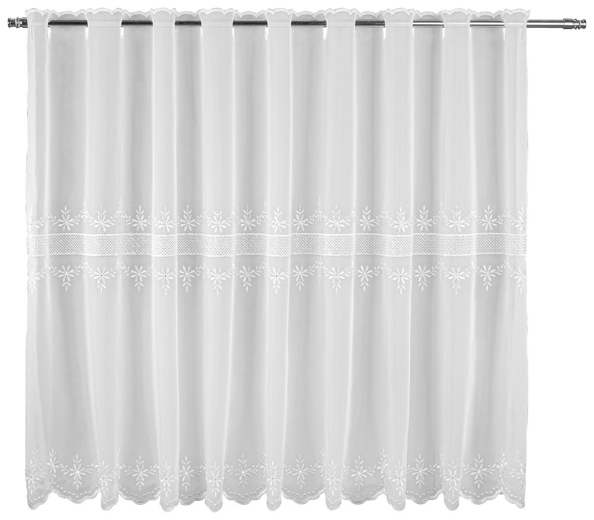 Scheibengardine Ettky weiß B/L: ca. 140x75 cm Ettky - weiß (140,00/75,00cm) - POCOline