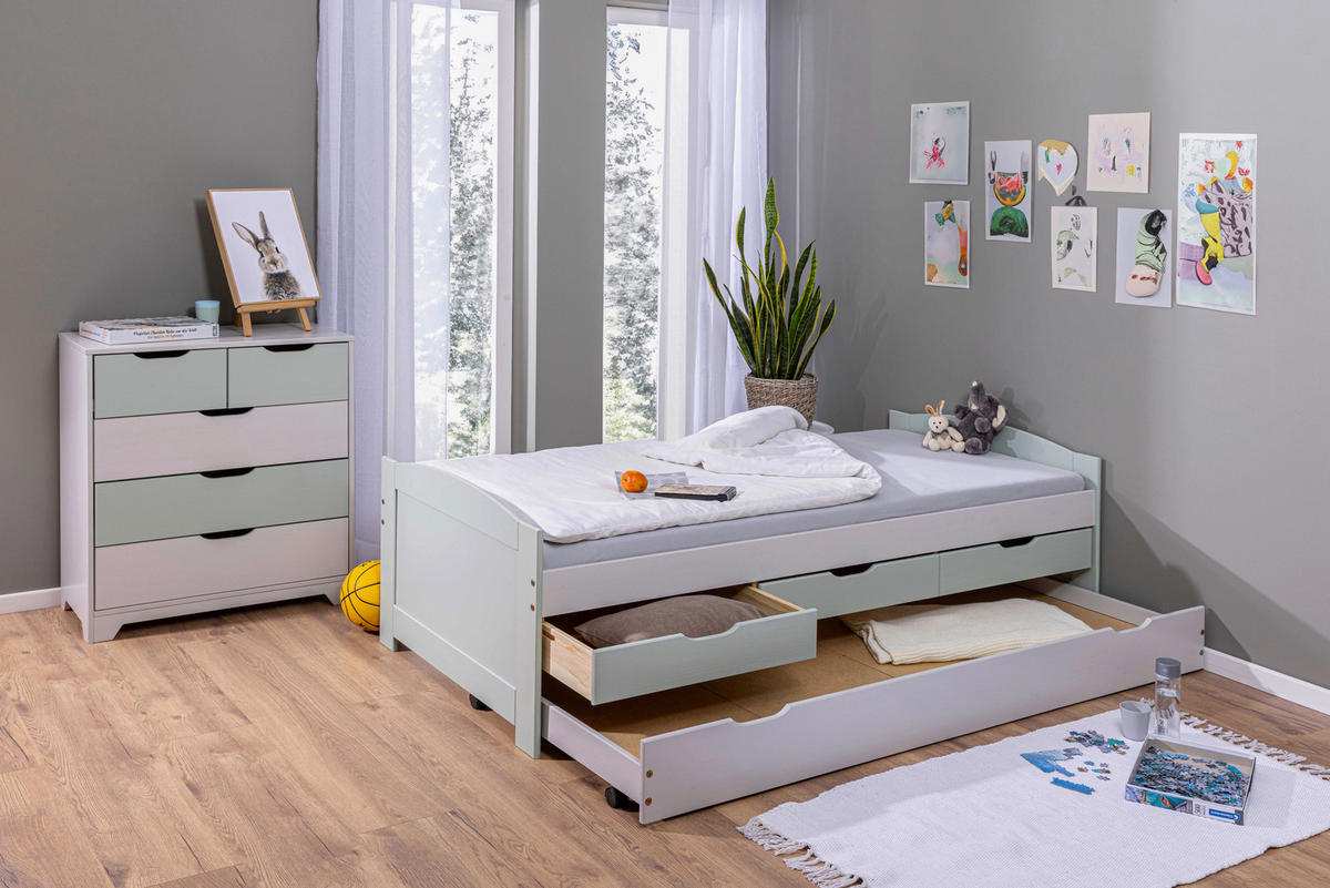 Funktionsbett Prati Bett salbei Prati Bett - salbei (205,00/98,00/63,00cm) - Inter Link