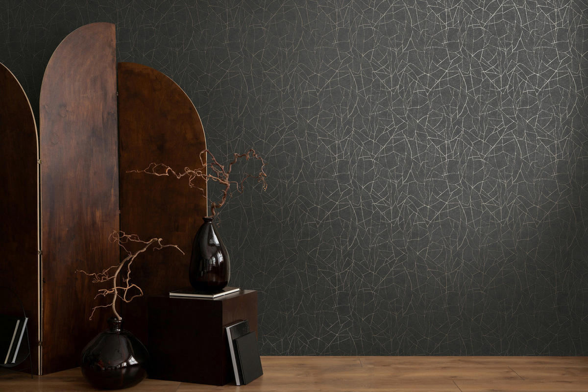 A.S.Création Vliestapete schwarz B/H/D: ca. 53x1005x9,2 cm Vliestapete - schwarz (9,20/1005,00cm) - A.S.Creation