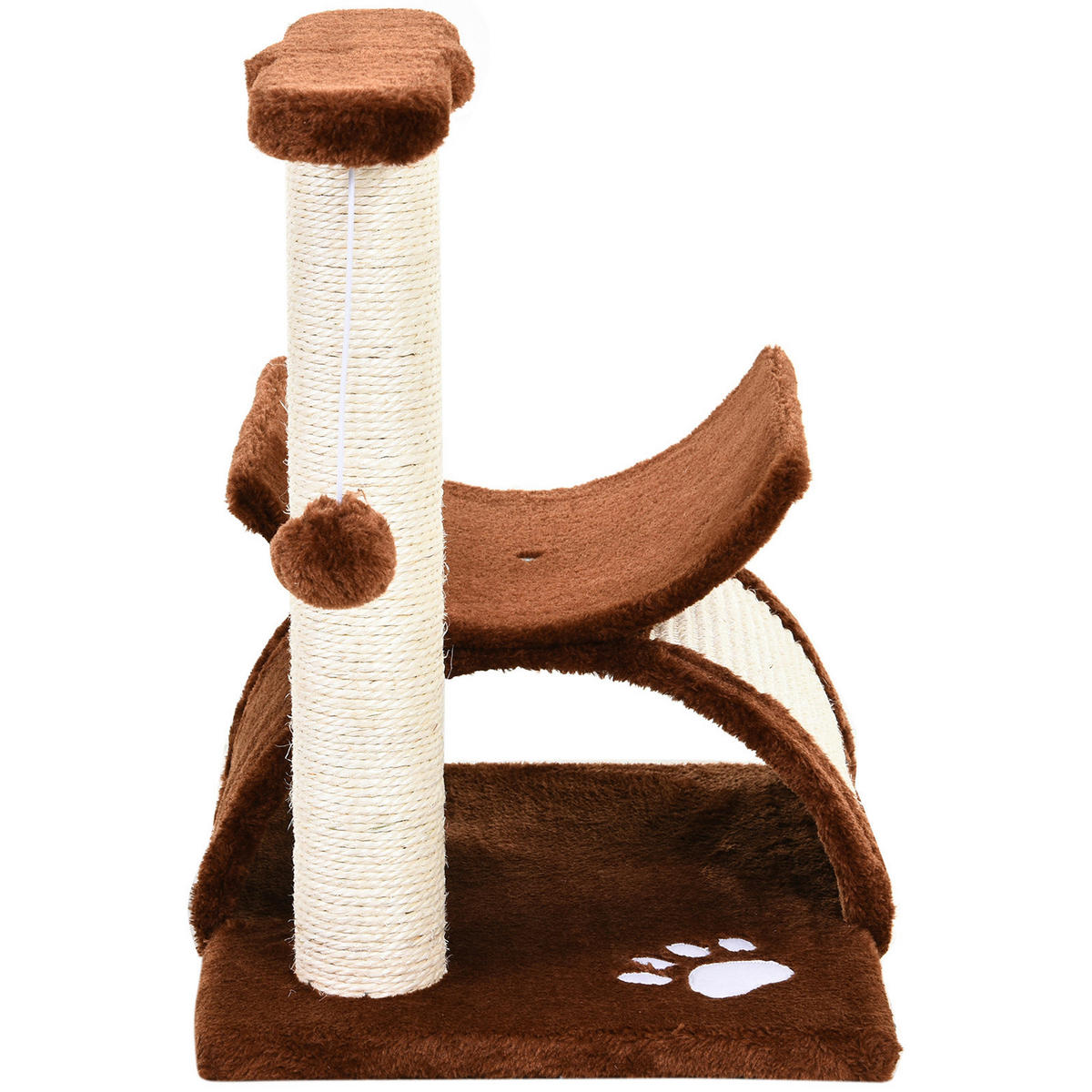 PawHut Katzenkratzbaum braun Spanplatte B/H/L: ca. 30x43x40 cm Katzenkratzbaum - braun (40,00/30,00/43,00cm) - PawHut