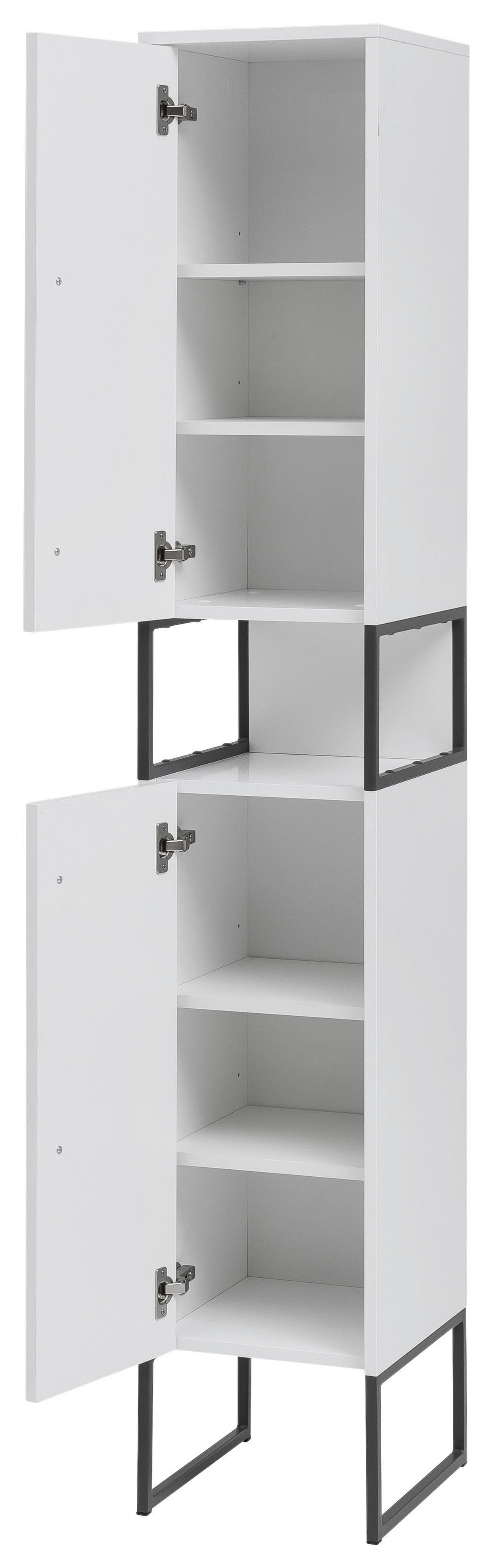 Hochschrank Limone weiß B/H/T: ca. 30,4x183,4x33,1 cm Limone - weiß (30,40/183,40/33,10cm) - Möbelpartner