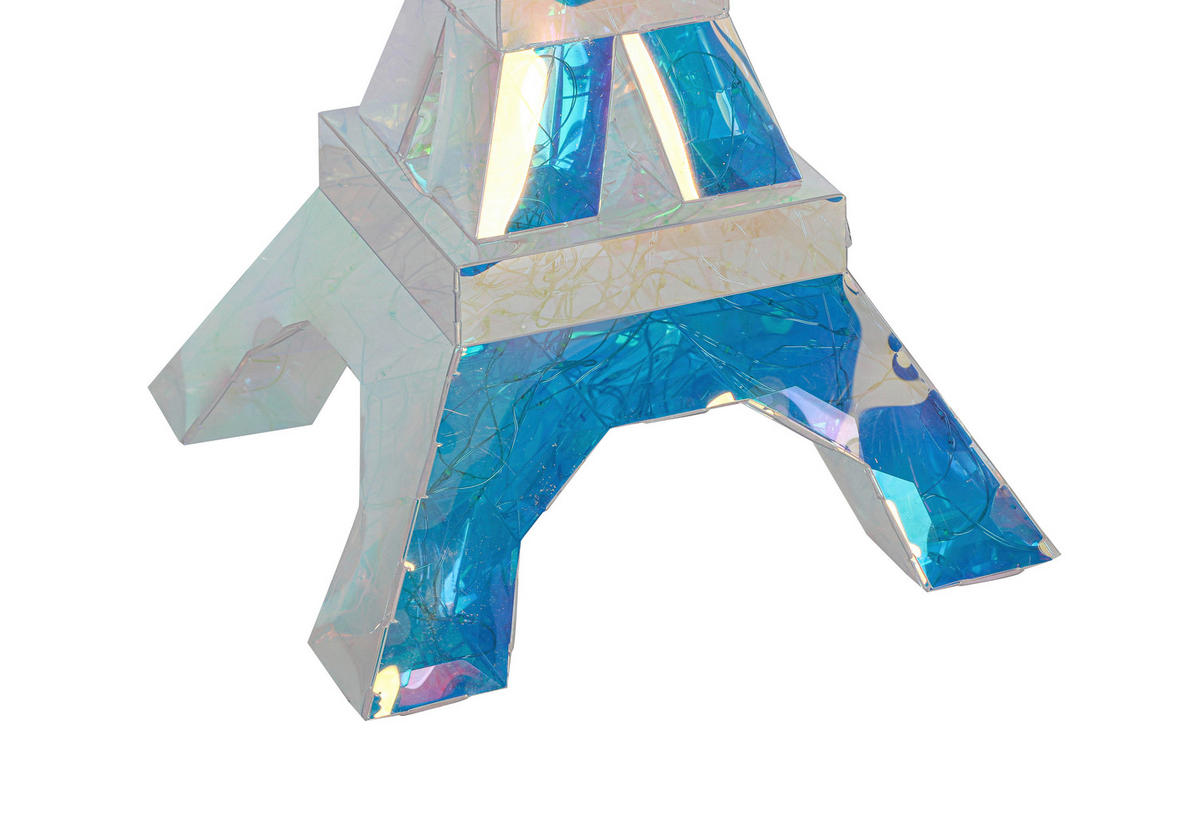 Nolo LED-Dekoleuchte transparent B/H/L: ca. 20,5x20,5x32 cm LED-Dekoleuchte_Eiffelturm - transparent (32,00/20,50/20,50cm) - Nolo