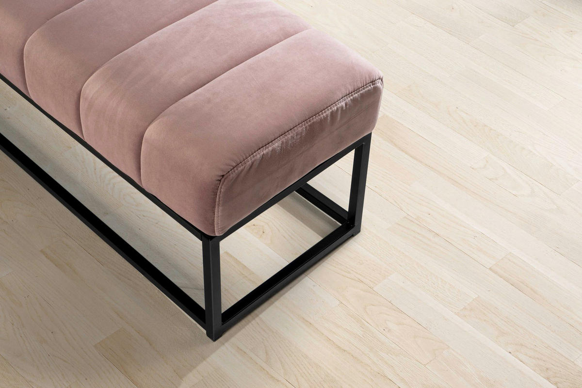 Sitzbank rosa Polyester B/H/T: ca. 108x40x40 cm Sitzbank - rosa (108,00/40,00/40,00cm) - Wohnling