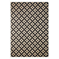 Kayoom Kurzflorteppich Scandy 210 schwarz B/L: ca. 200x290 cm Scandy 210 - natur/schwarz (200,00/290,00cm) - Kayoom