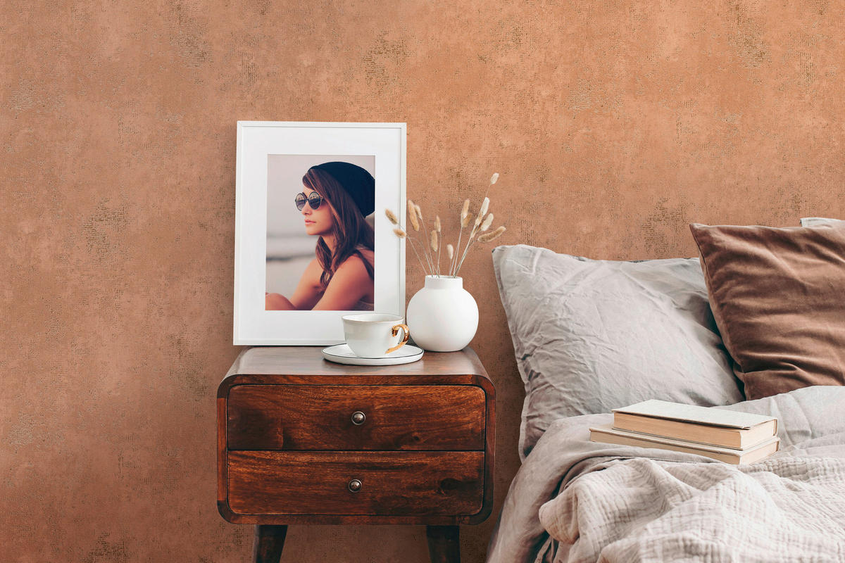 A.S.Creation Vliestapete orange braun B/H/D: ca. 53x1005x9,2 cm Vliestapete - braun/orange (9,20/1005,00cm) - A.S.Creation