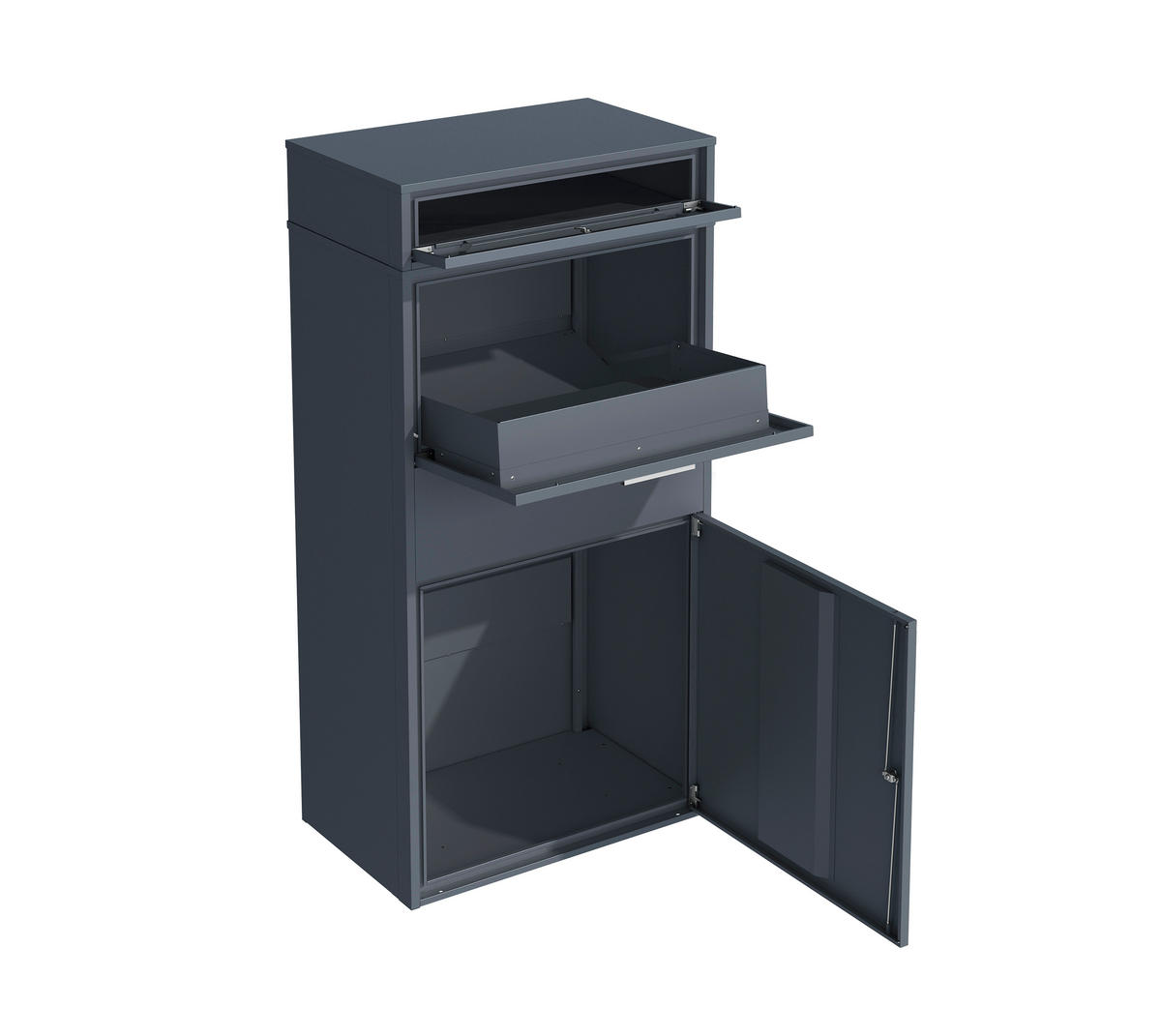 Westmann Paketbox Pavo anthrazit B/H/L: ca. 72x128x45 cm Pavo - anthrazit (45,00/72,00/128,00cm) - Westmann