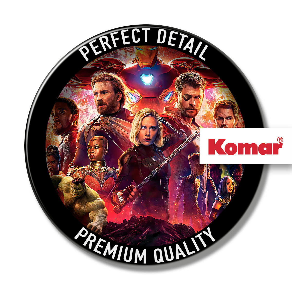 Komar Fototapete Avengers Infinity War Movie Poster B/H: ca. 184x254 cm Avengers Infinity War Movie Poster - (184,00/254,00cm) - Komar