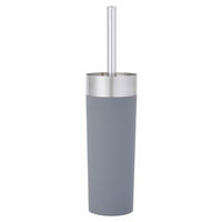 WC-Garnitur anthrazit schwarz silber Gummi WC-Garnitur_Lena - schwarz/anthrazit (8,80/36,50cm) - Axentia