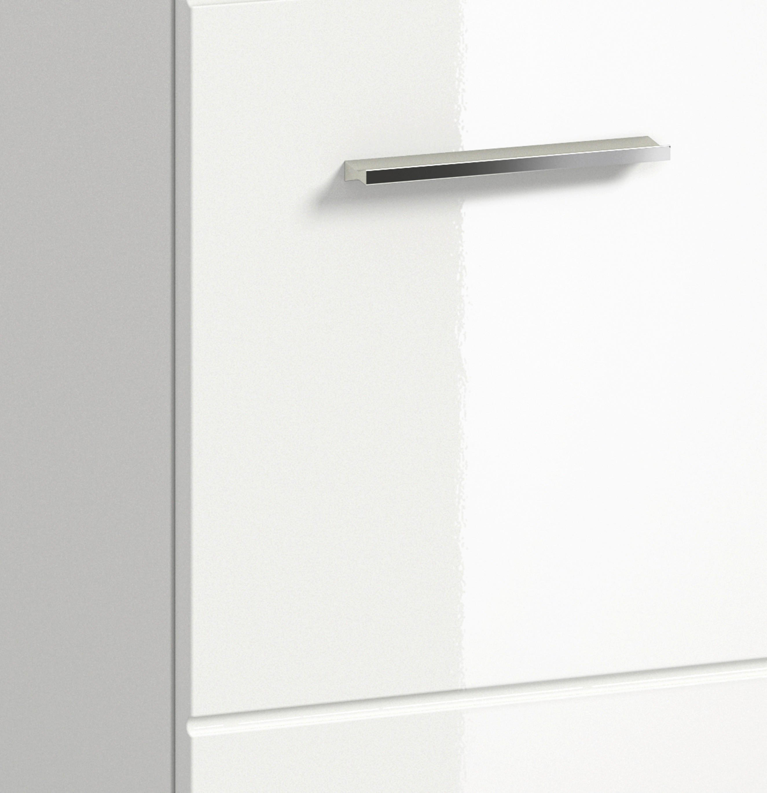 Thumbnail - Badezimmer-Set Ice weiß weiß Hochglanz B/H/T: ca. 135x185x46 cm