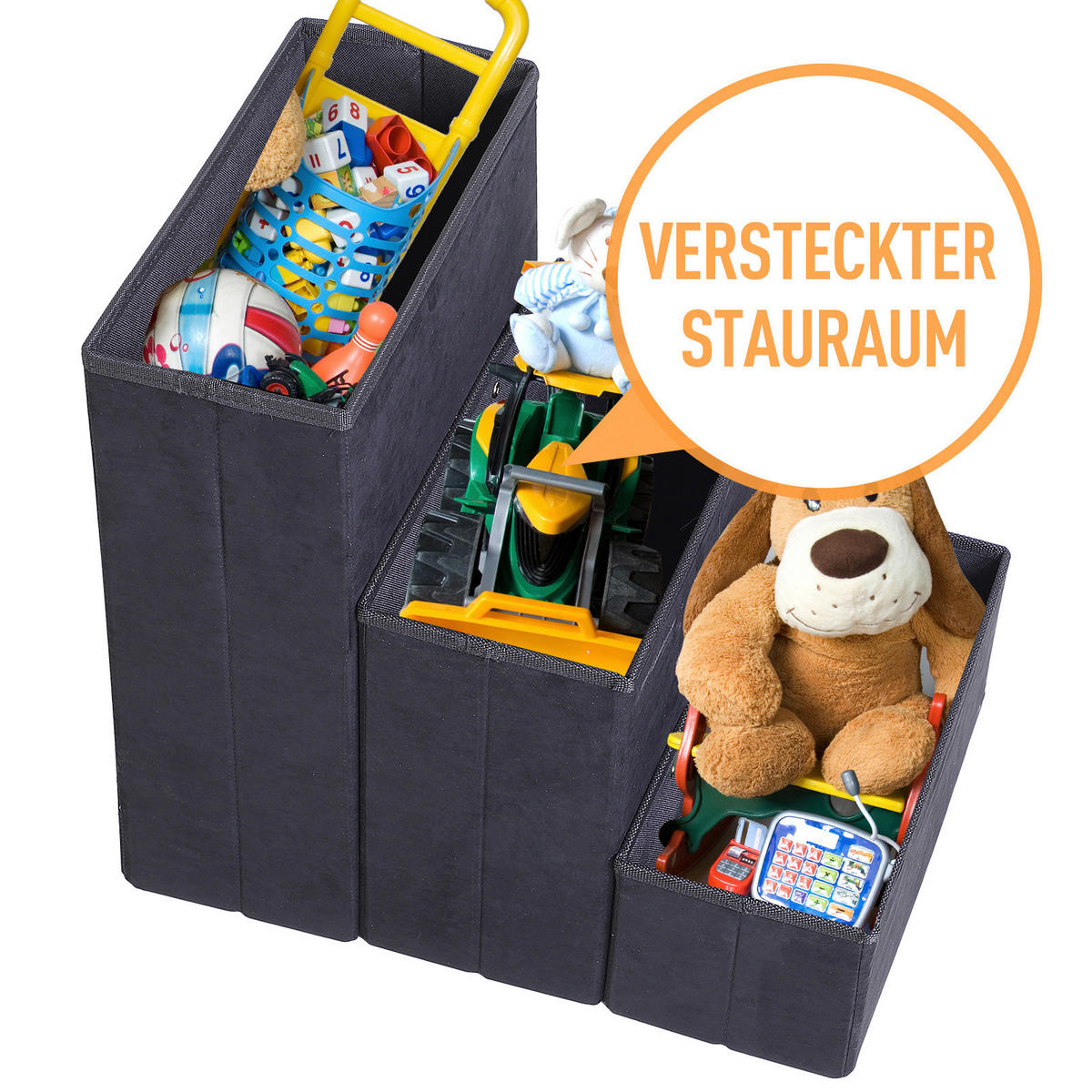 PawHut Haustiertreppe schwarz MDF B/H/L: ca. 54x48x40 cm Haustiertreppe - schwarz (40,00/54,00/48,00cm) - PawHut