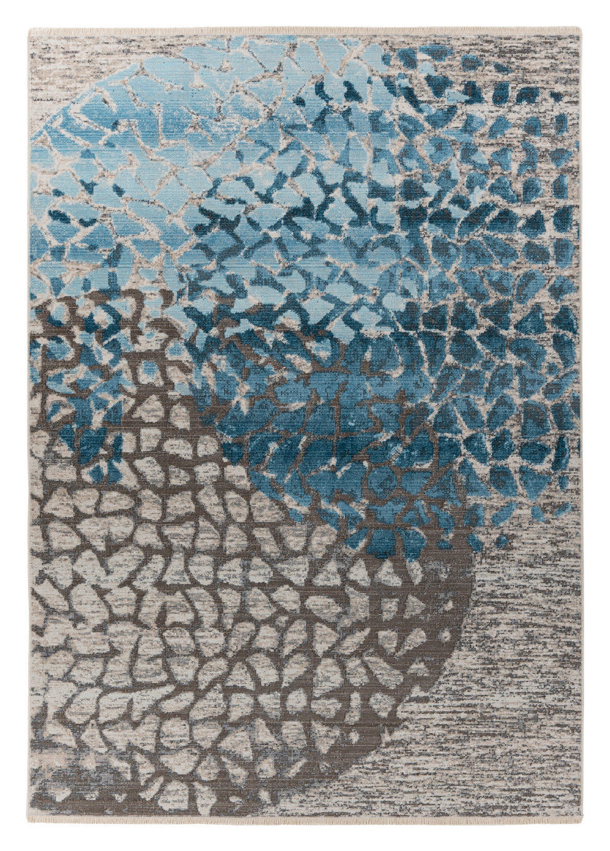 Kayoom Kurzflorteppich Milan 425 blau B/H/L: ca. 160x0,5x230 cm Milan 425 - blau/mehrfarbig (230,00/160,00/0,50cm) - Kayoom