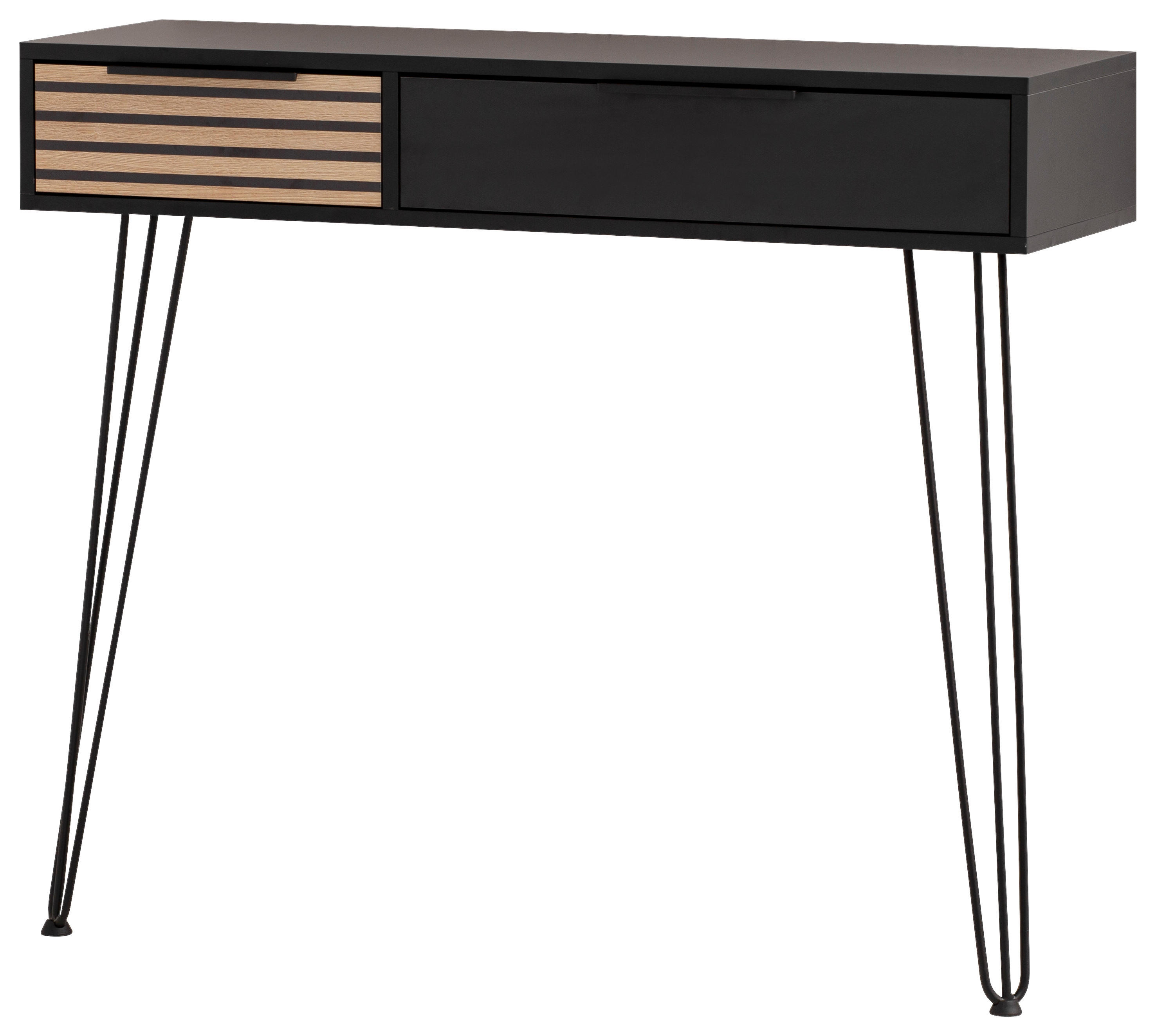 Konsolentisch Hank schwarz matt B/H/T: ca. 103,7x88,4x32,05 cm Hank - schwarz (103,70/88,40/32,05cm) - Möbelpartner