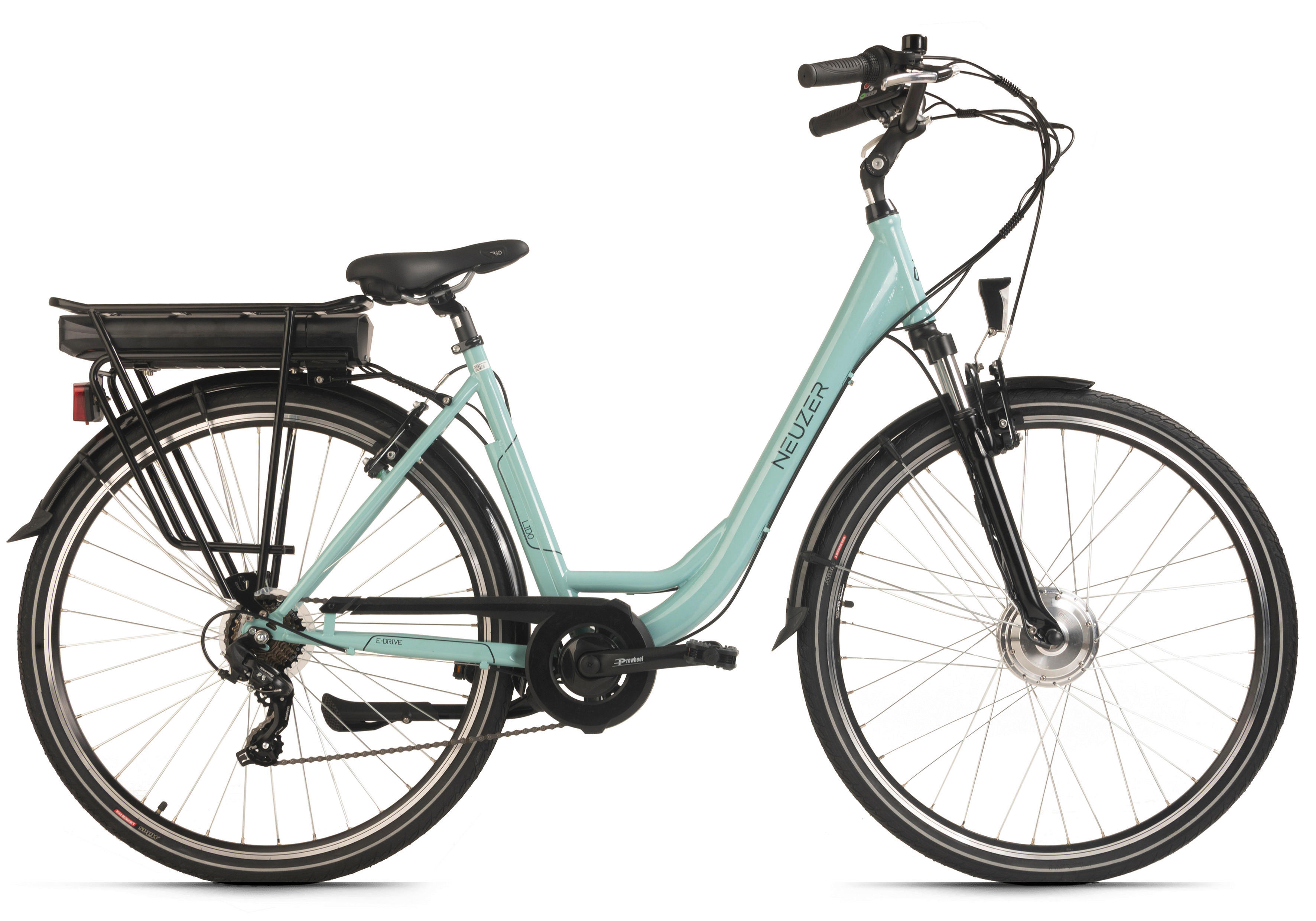 Hollandia City E-Bike Lido 335E 28 Zoll Rahmenhöhe 49 cm 9 Gänge türkis türkis ca. 250 W ca. 36 V ca. 28 Zoll