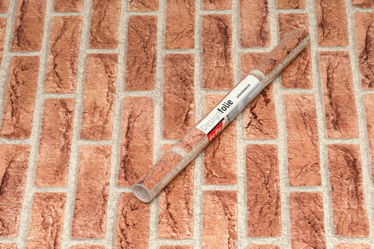 d-c-fix Dekofolie Steine Ahaus Steine rotbraun B/L: ca. 45x200 cm Steine - rotbraun (45,00/200,00cm) - d-c-fix