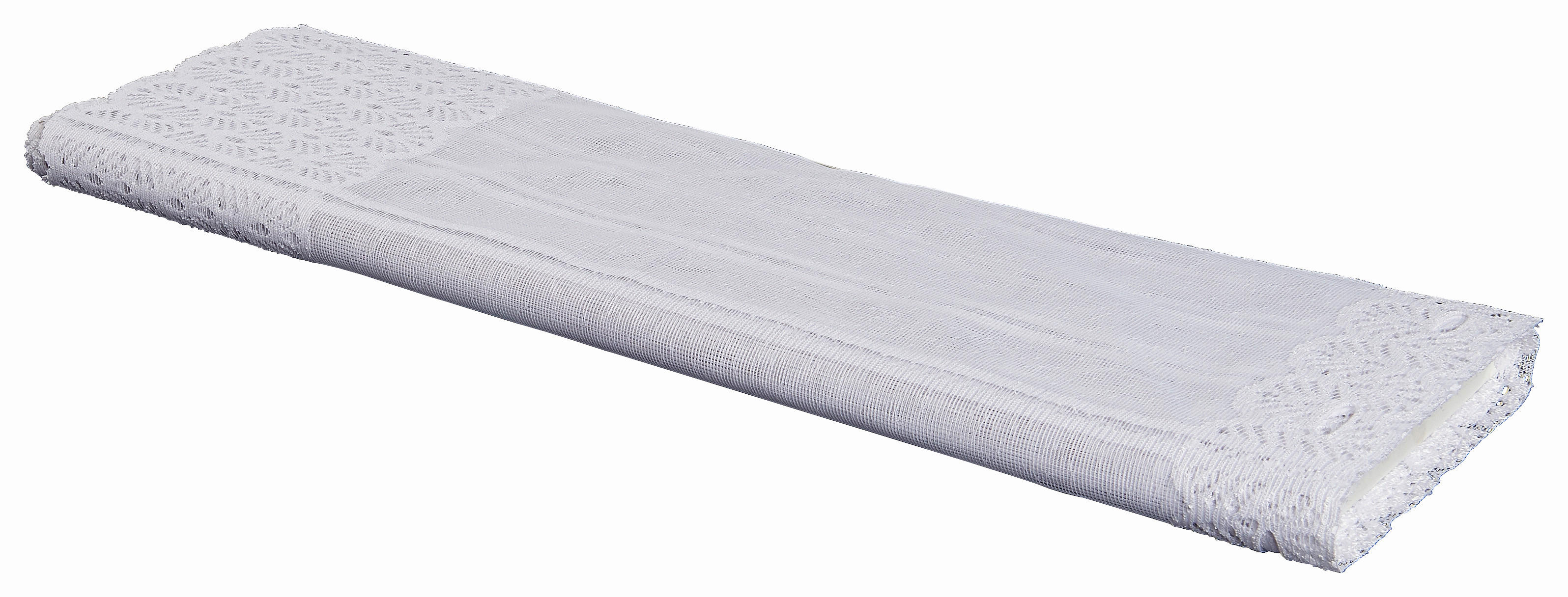 Scheibengardinen-Meterware weiß H: ca. 120 cm Scheibengardine_606615 - weiß (120,00cm)