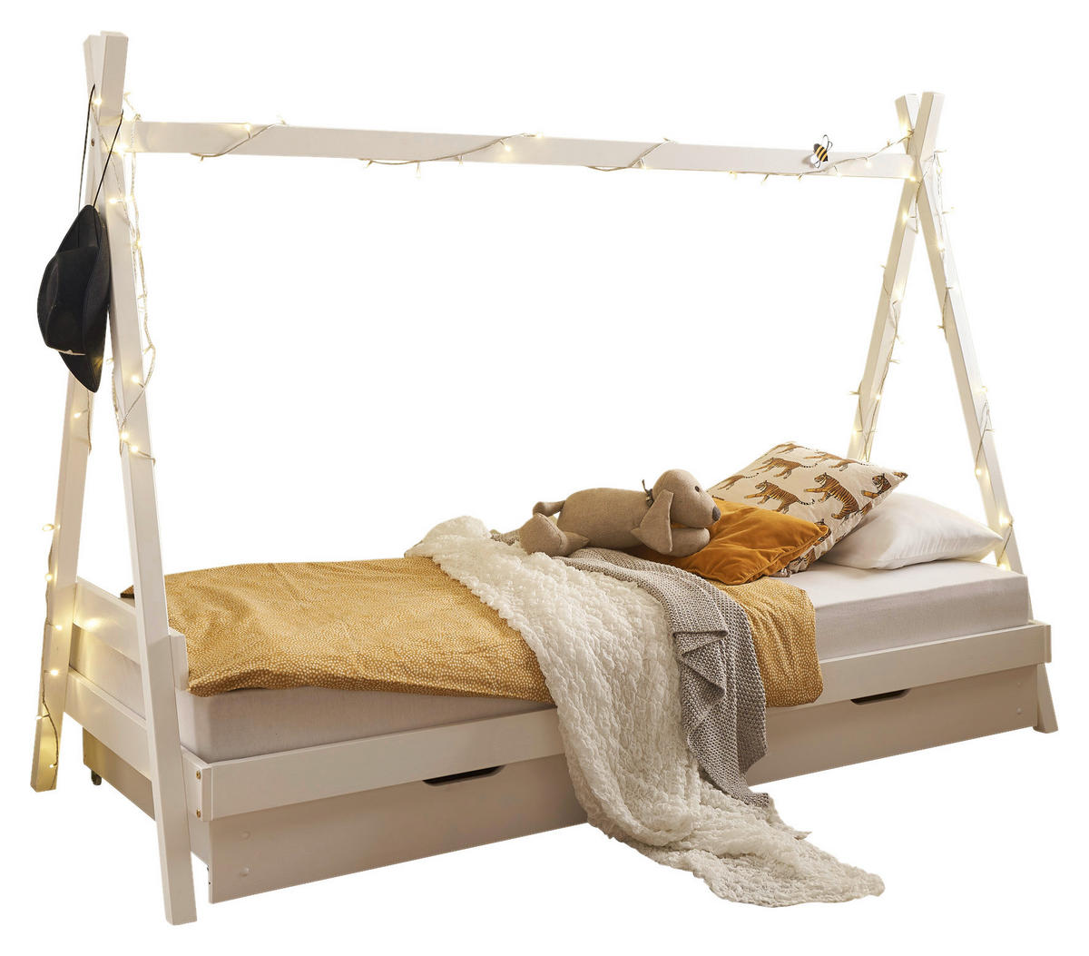 Bett Sora weiß Liegefläche B/L: ca. 90x200 cm Sora - weiß (95,00/154,00/213,00cm)