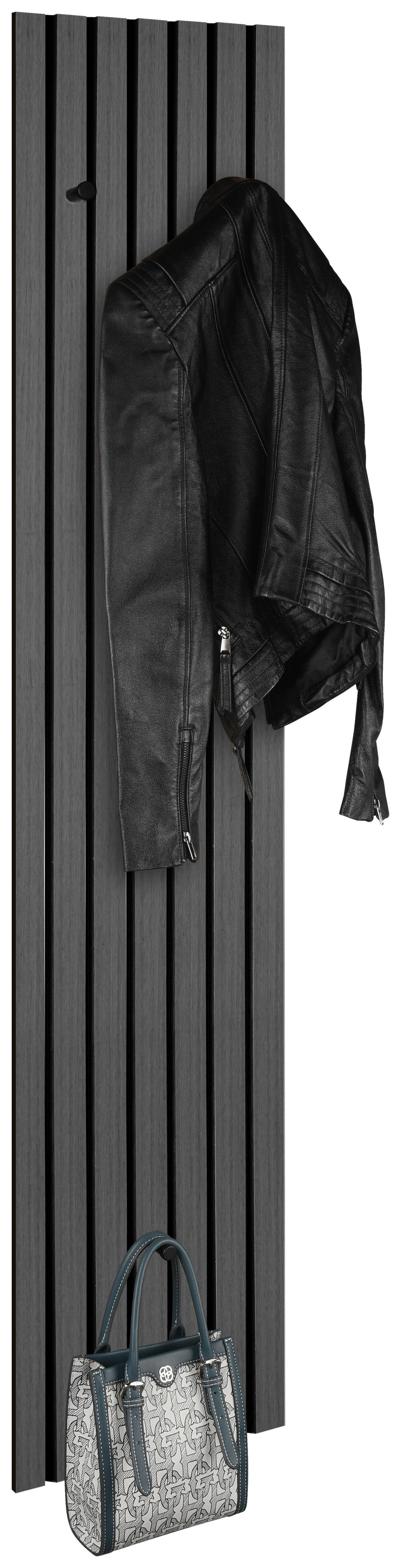 Garderobenpaneel Grace Eiche dunkel Nachbildung B/H/T: ca. 25x160x7 cm Grace - Eiche (25,00/160,00/7,00cm)