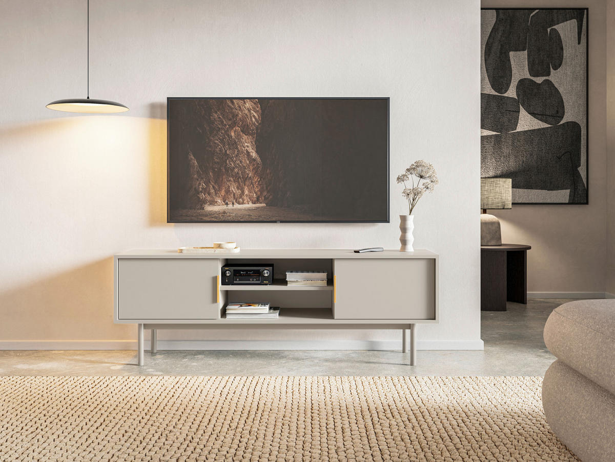TV-Lowboard VIVA Cashmere B/H/T: ca. 154x53,5x39 cm VIVA - Cashmere (154,00/53,50/39,00cm) - WIPMEB