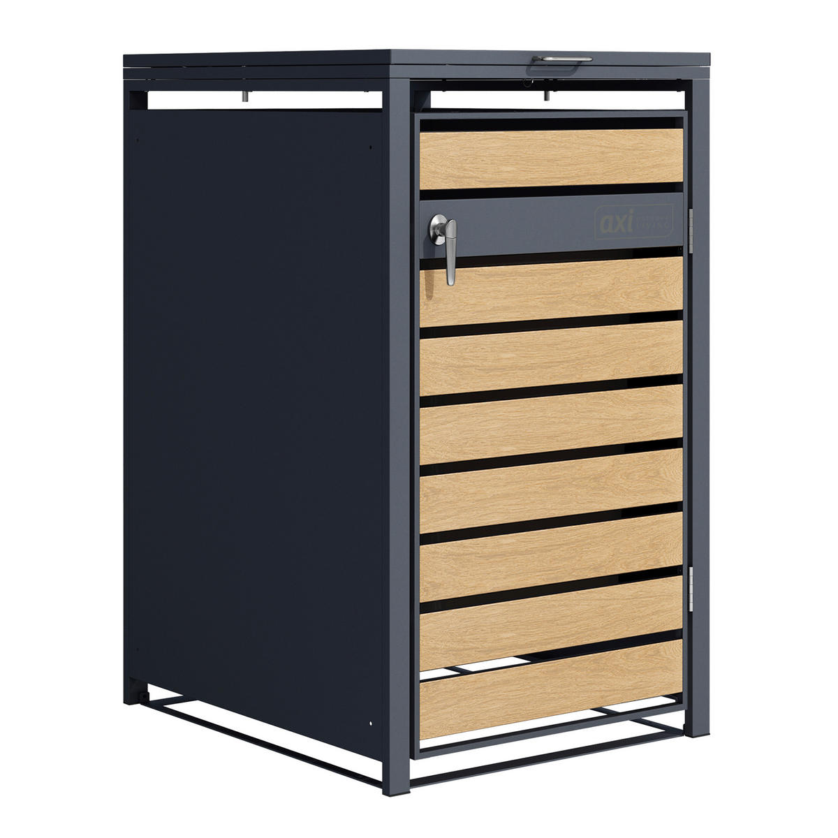 AXI Outdoor Living Mülltonnenbox Lucas braun B/H/L: ca. 80x116x68 cm Lucas - braun (68,00/80,00/116,00cm) - AXI Outdoor Living