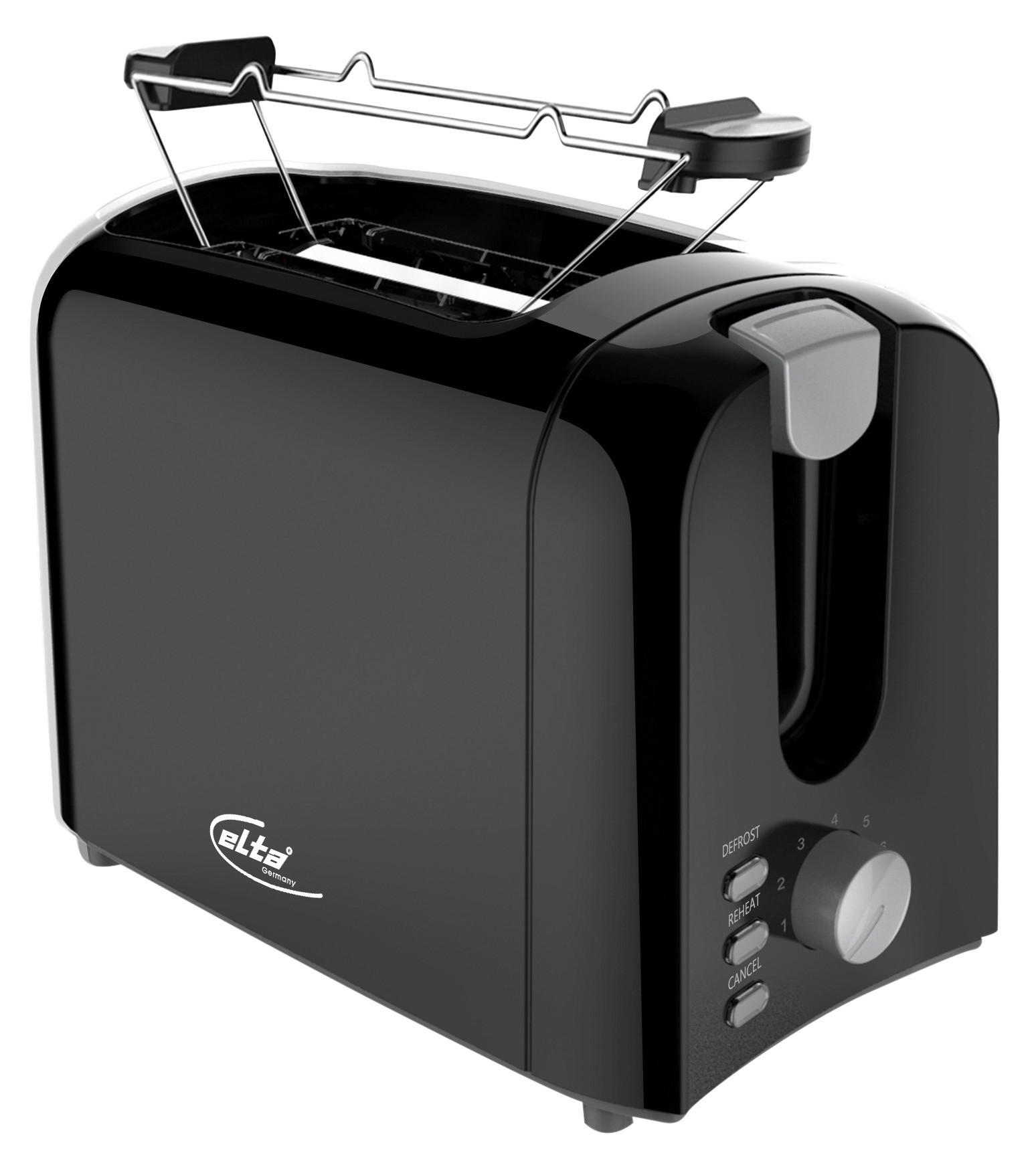 Elta Toastautomat CTO-750.16S schwarz Kunststoff B/H/T: ca. 24x19x14 cm Toastautomat_Elta CTO-750.16S - schwarz (24,00/19,00/14,00cm) - Elta