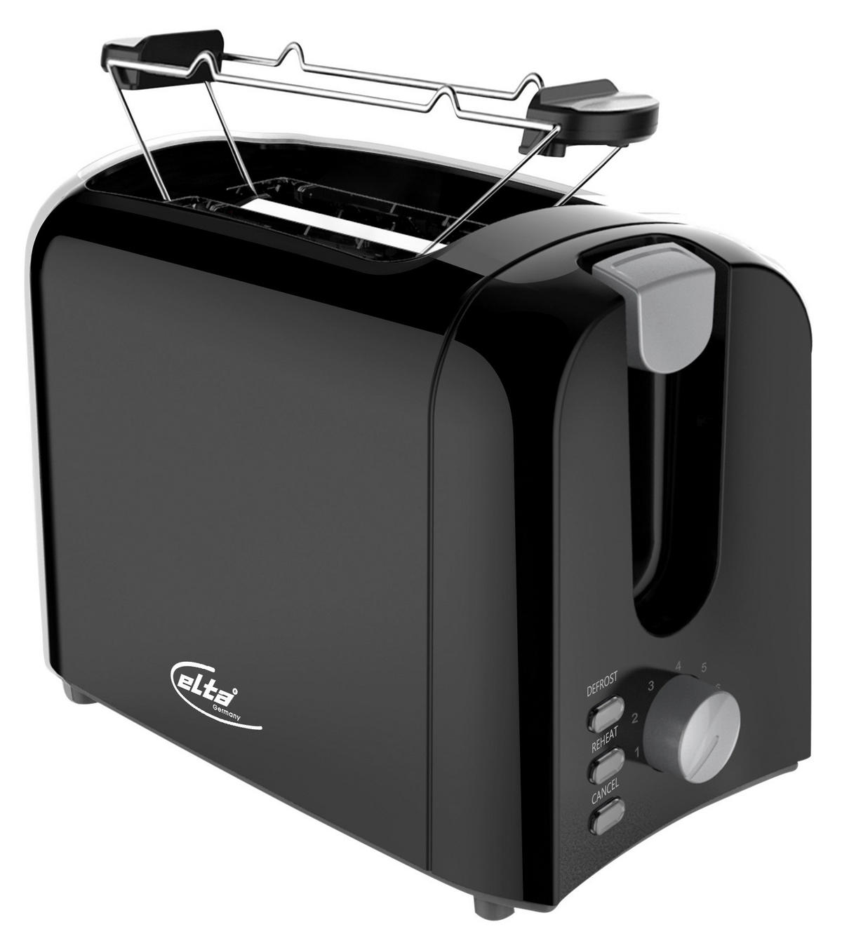Elta Toastautomat CTO-750.16S schwarz Kunststoff B/H/T: ca. 24x19x14 cm Toastautomat_Elta CTO-750.16S - schwarz (24,00/19,00/14,00cm) - Elta