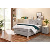 Boxspringbett  beige Flachgewebe Liegefläche B/L: ca. 140x200 cm Finja_H3_Boxspringbett - beige/weiß (149,00/106,00/213,00cm)