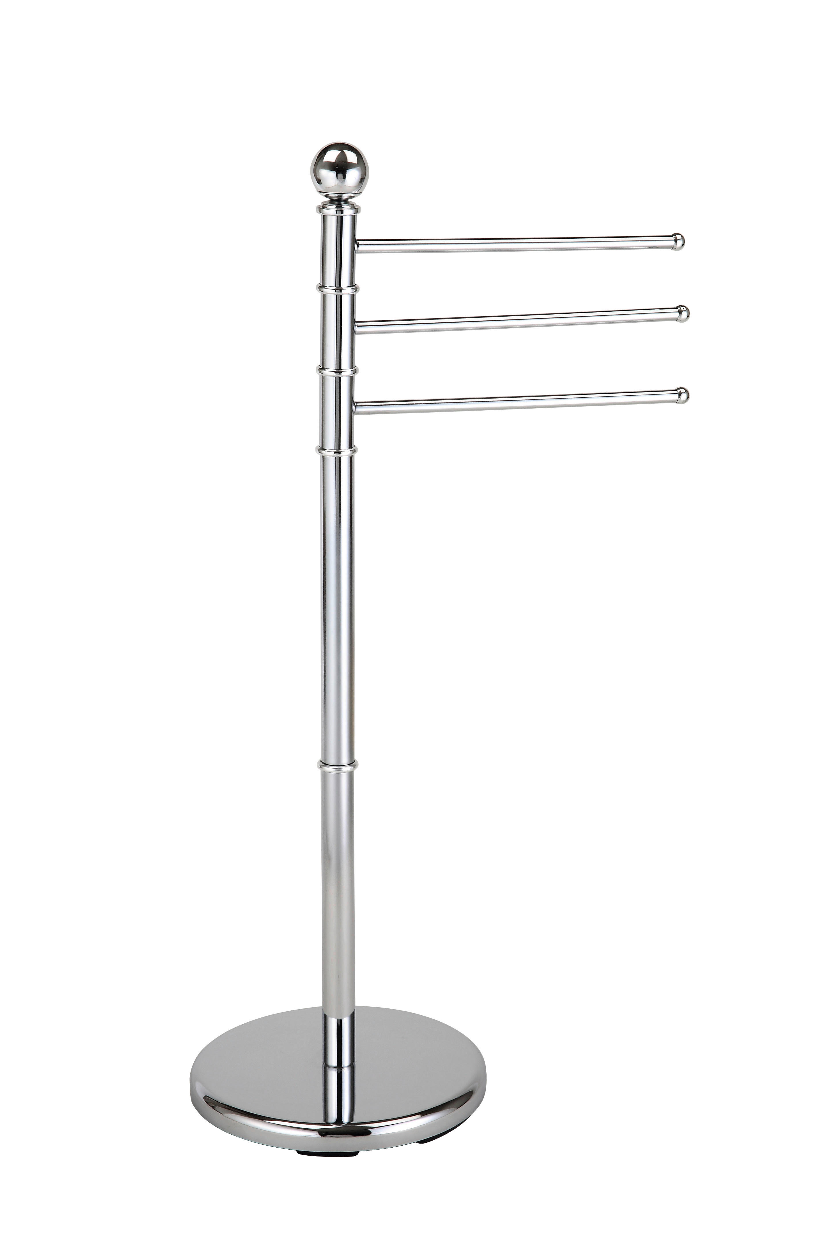 Handtuchhalter Chrom Metall B/H/T: ca. 48x92x28 cm Handtuchhalter_3armig - Chrom (48,00/92,00/28,00cm) - POCOline